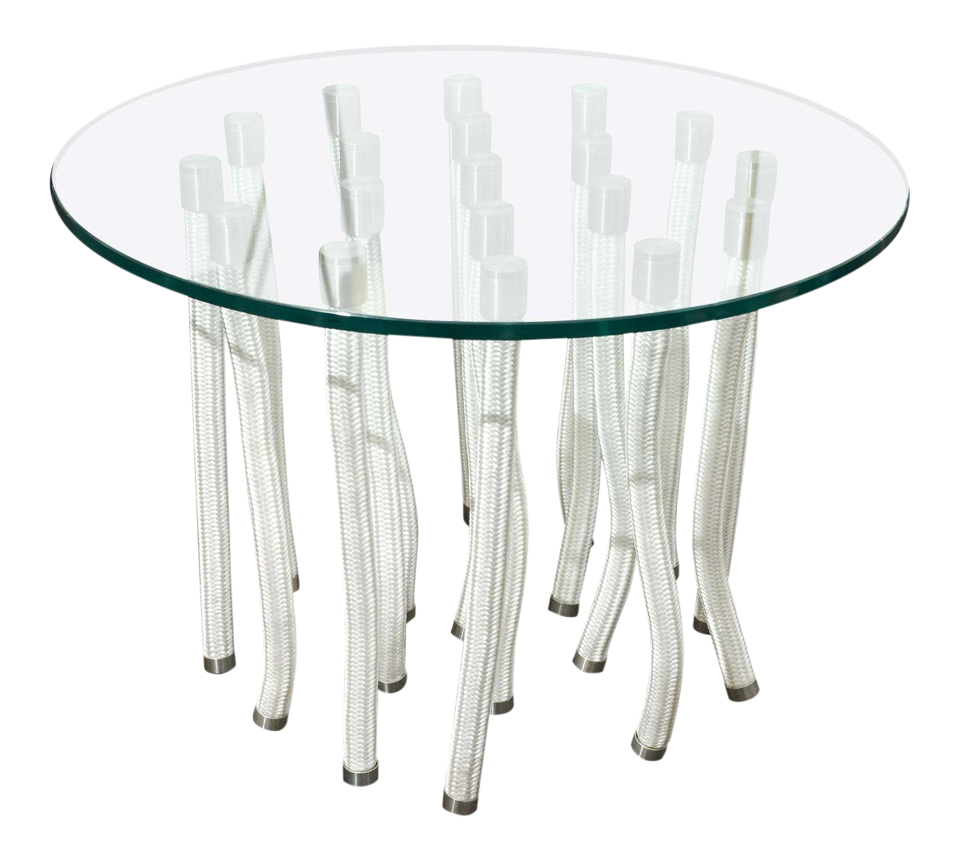 Round Glass Coffee Table by F. Novembre Chairish