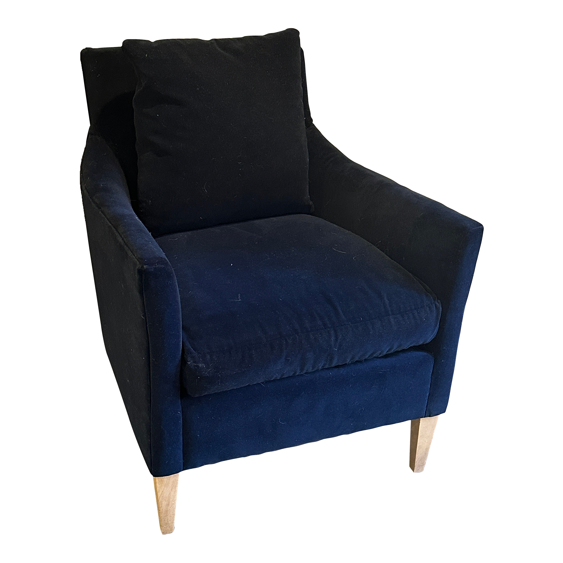 Rowe Furniture Blue Velvet Chair