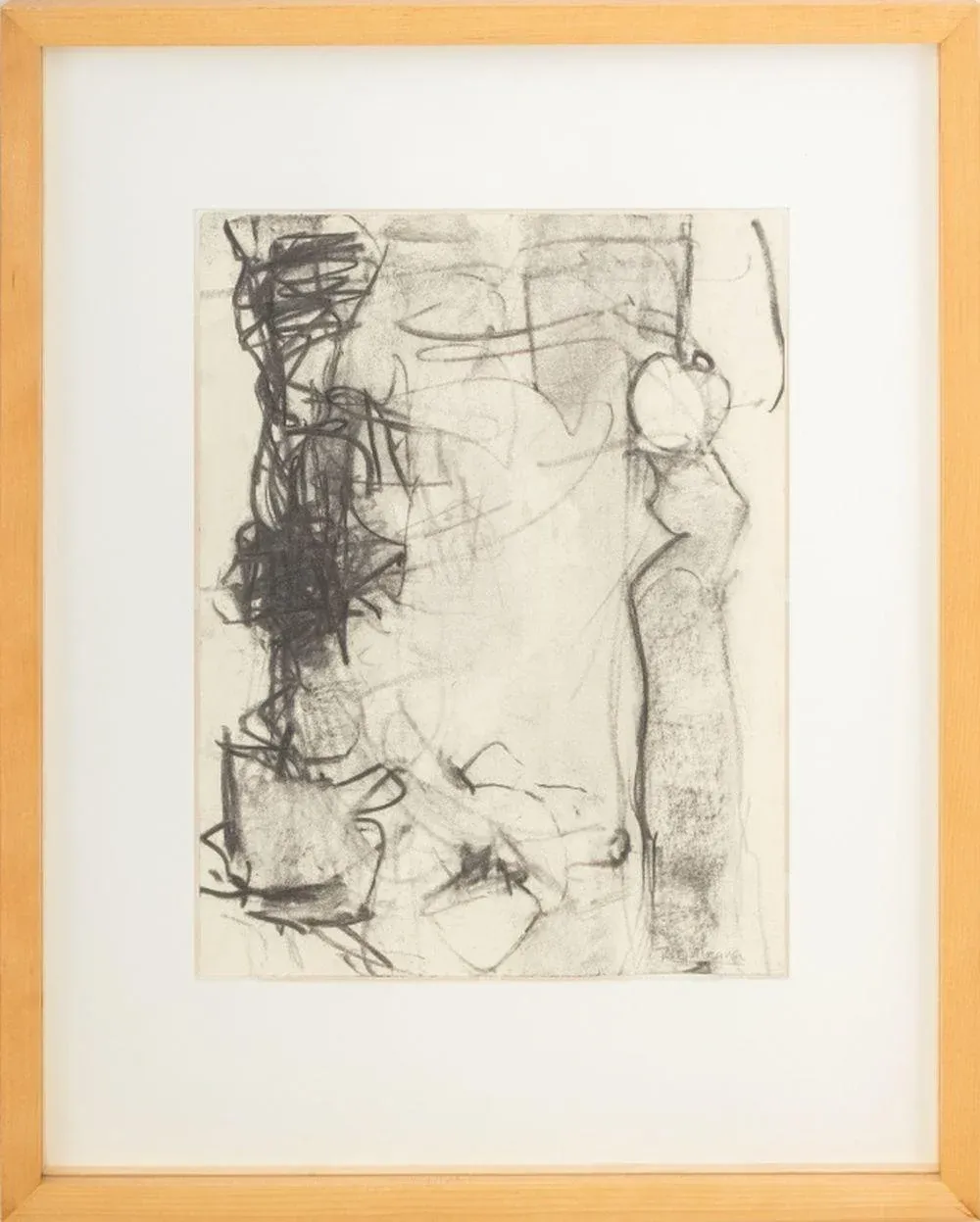 Robert O\'Meara Abstract Composition Charcoals, 2