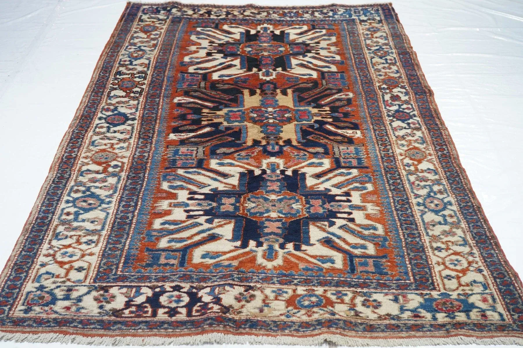 Antique Karajeh Weave Rug 4\'5\'\' x 7\'5\'\'