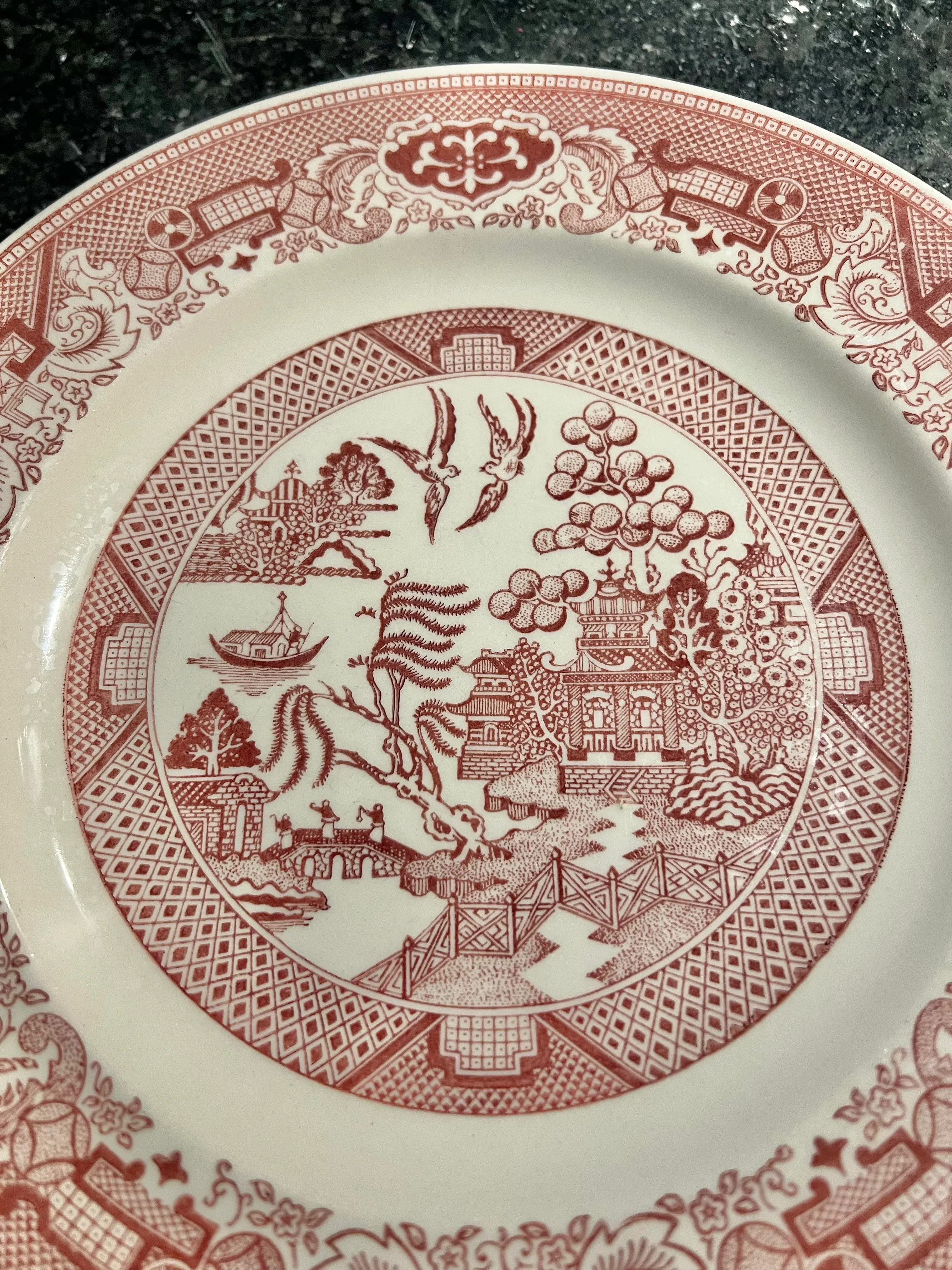 Pink Willow 10 Dinner Plate by Royal China Chairish