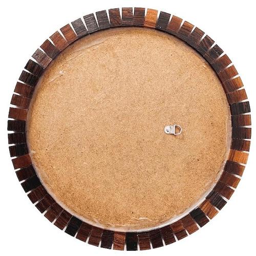 Mid-Century Danish Round Teak Mirror, 1960s