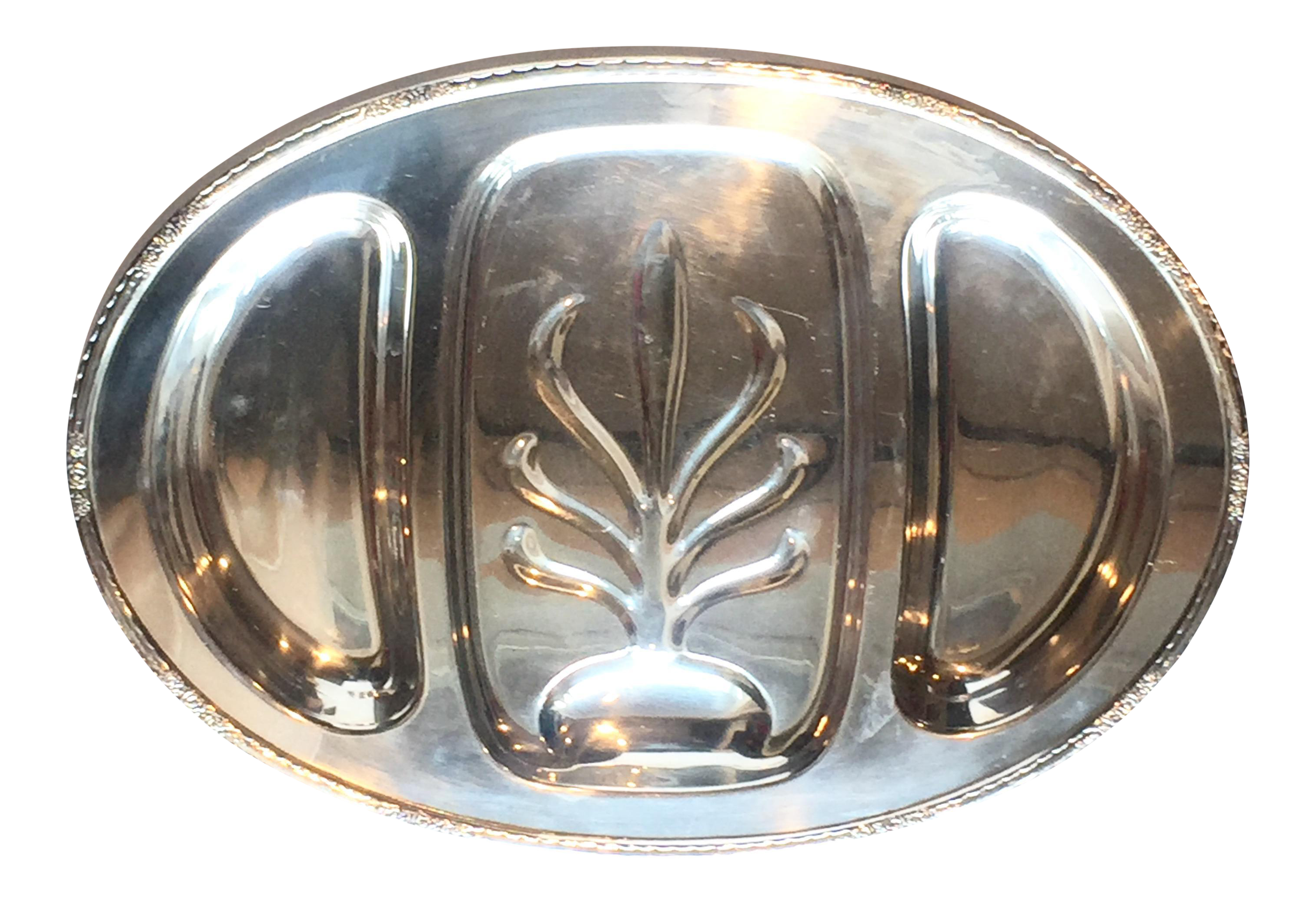 International Camille Silver Plated Meat Tray Chairish