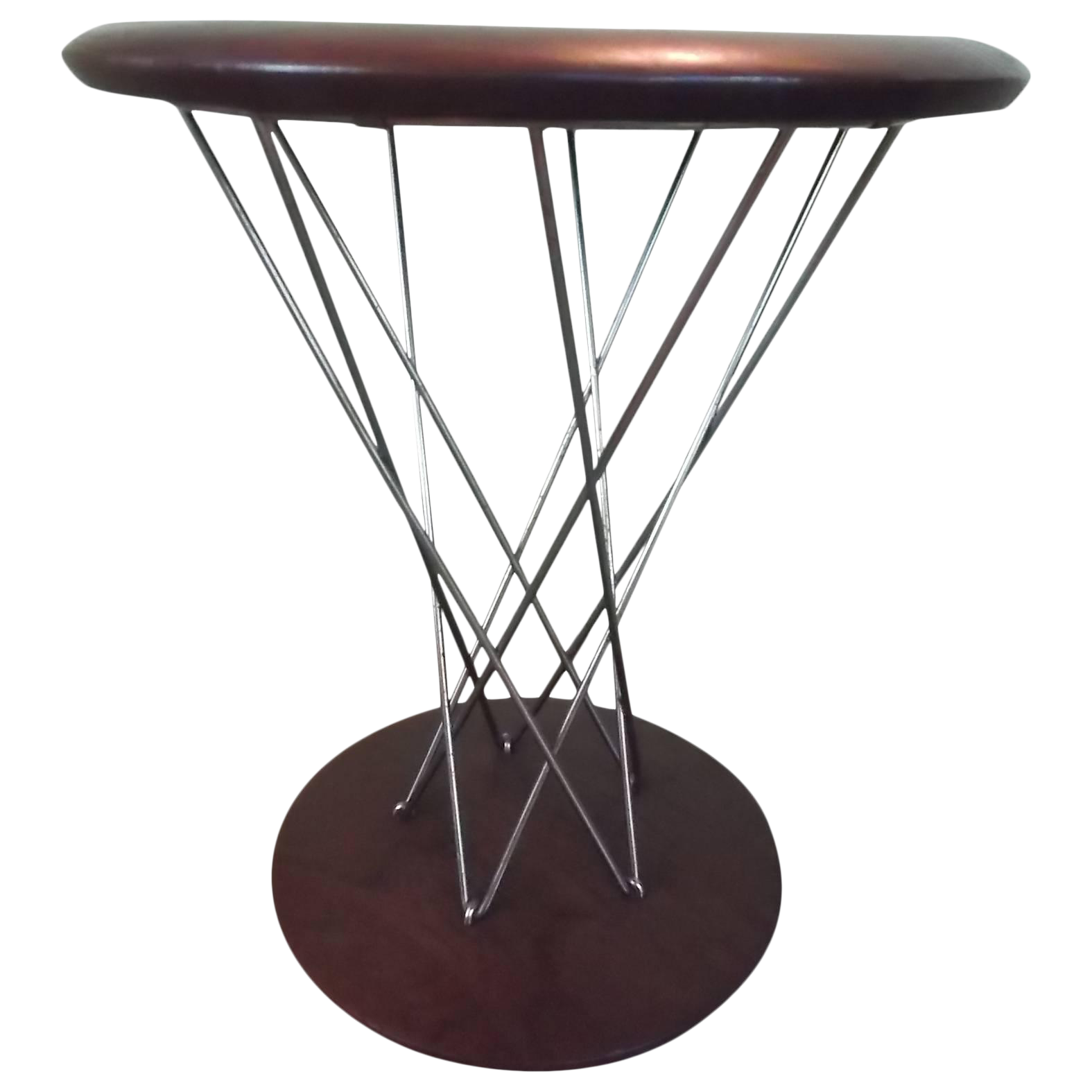 Isamu Noguchi Orig Teak Rocking Stool for Knoll Model 86t