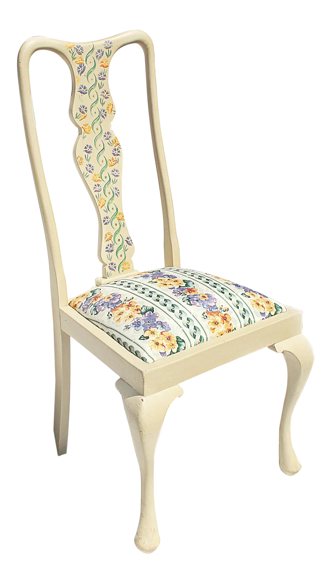 Painted Queen Anne Chair Chairish