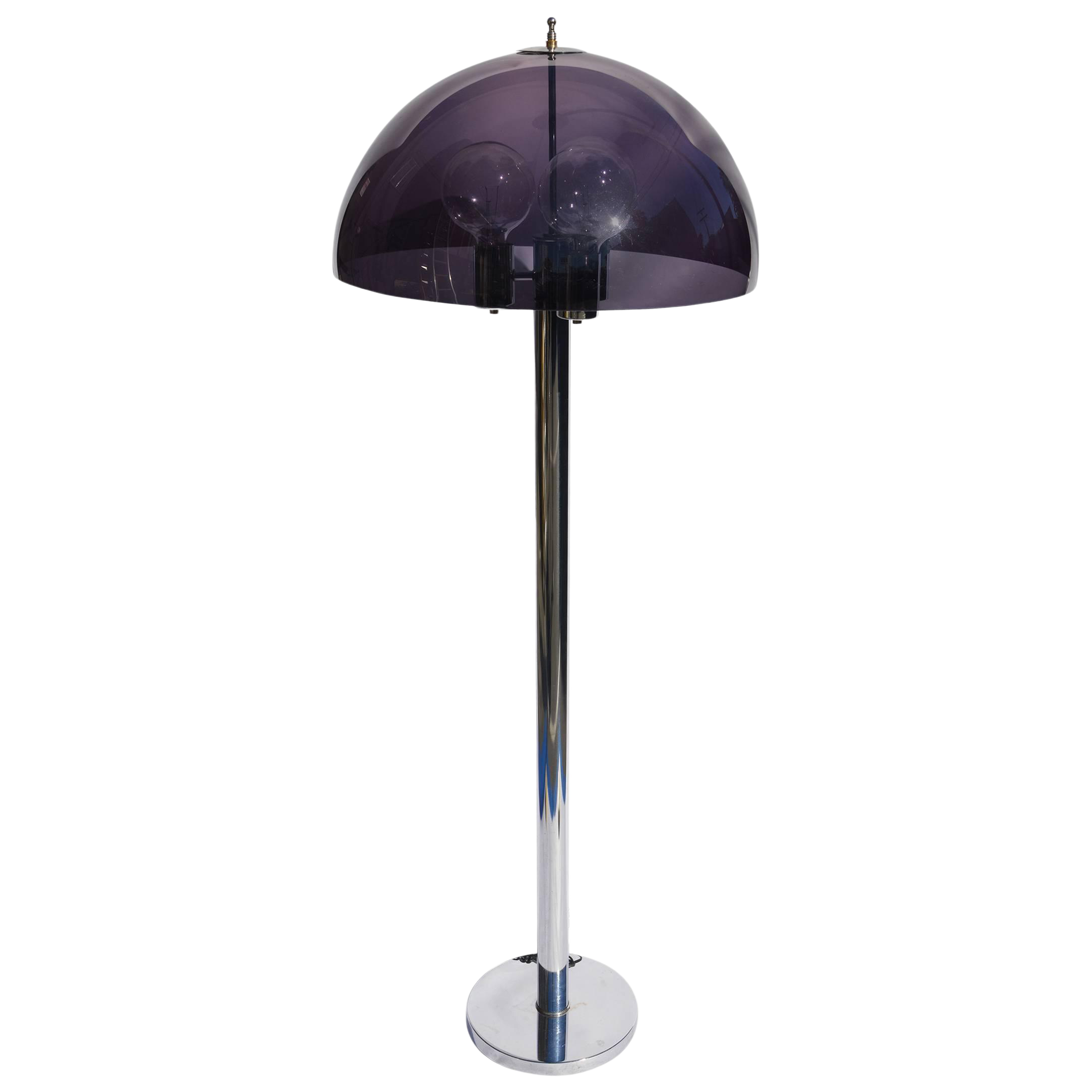 mid century chrome lamp