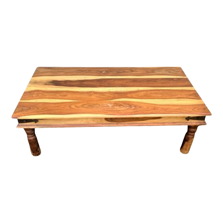 Large Middle Eastern Sheesham Rosewood Coffee Table Late 20th Century