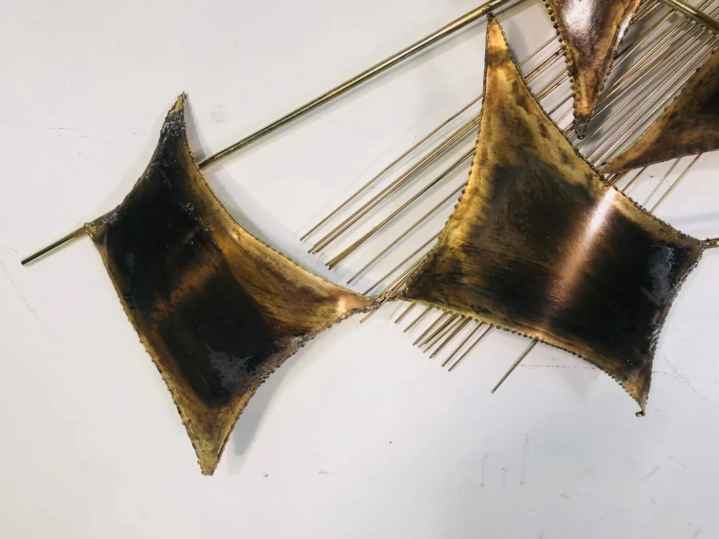 90s Curtis Jere wall sculpture