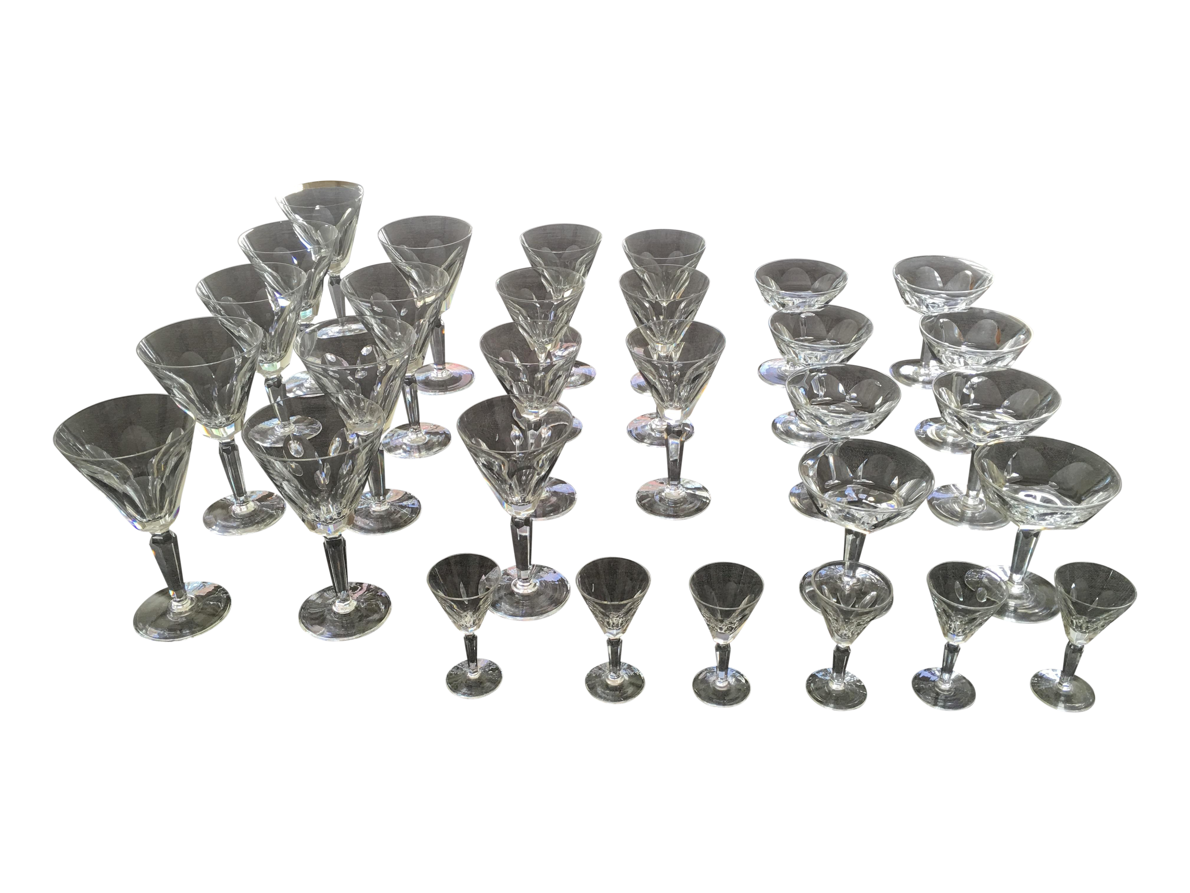 Waterford Crystal "Sheila" Stemware 30 Pieces Chairish