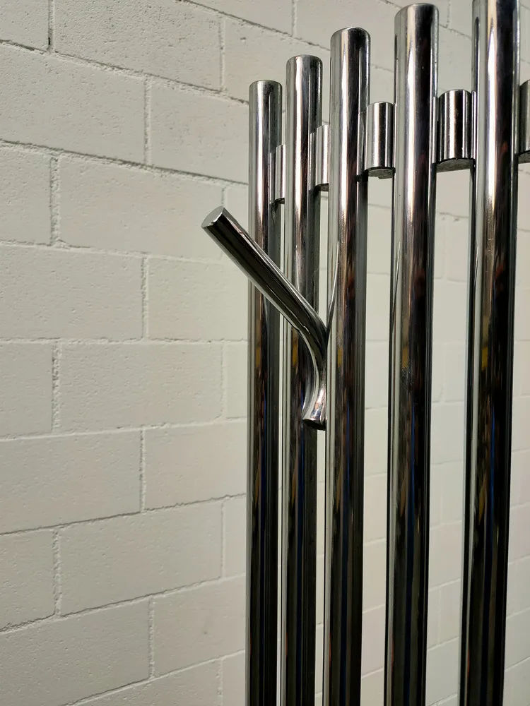 Art Deco Mirror Coat Rack, 1970s