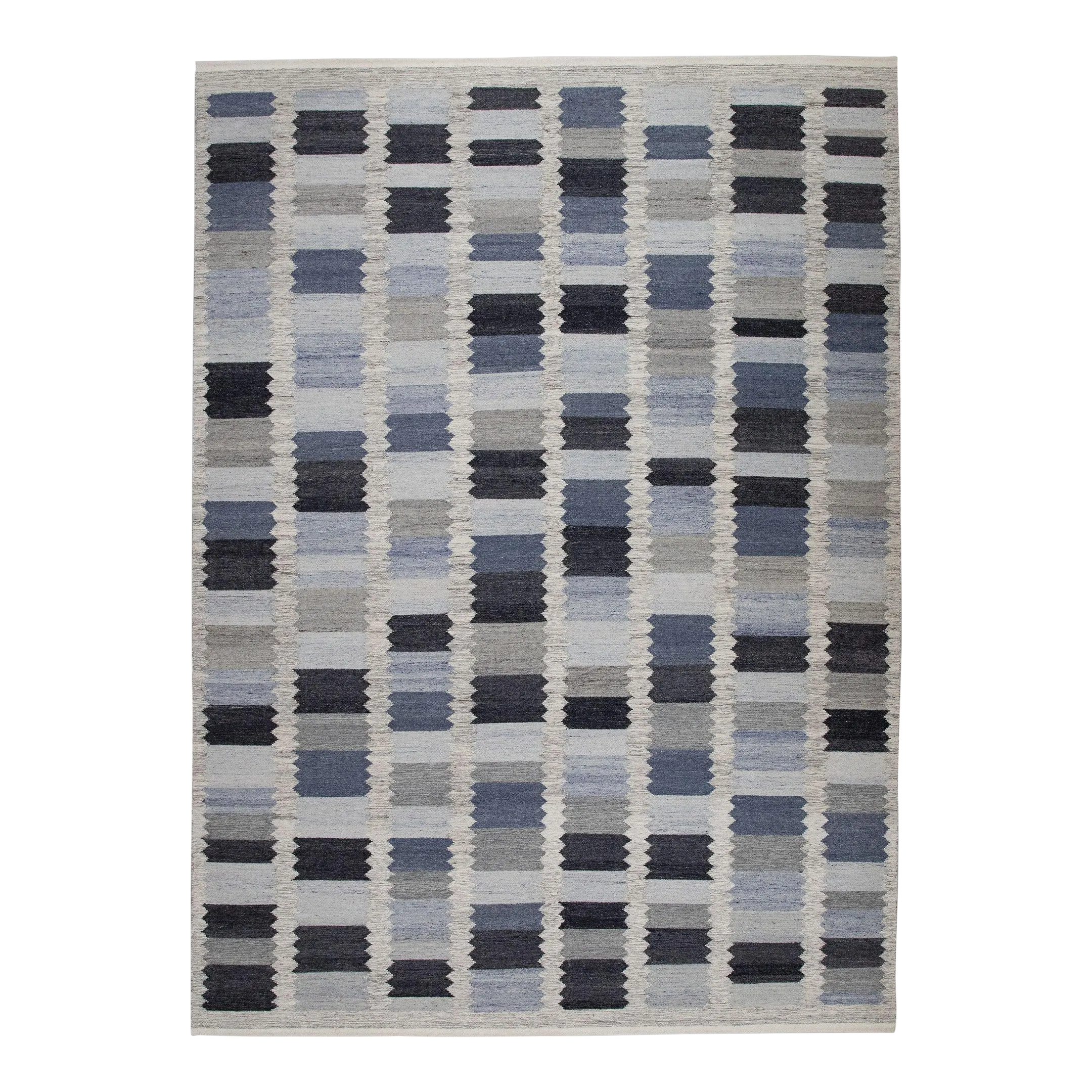 Early 21st Century Handmade Modern Kilim Rug 9\' X 12\'3