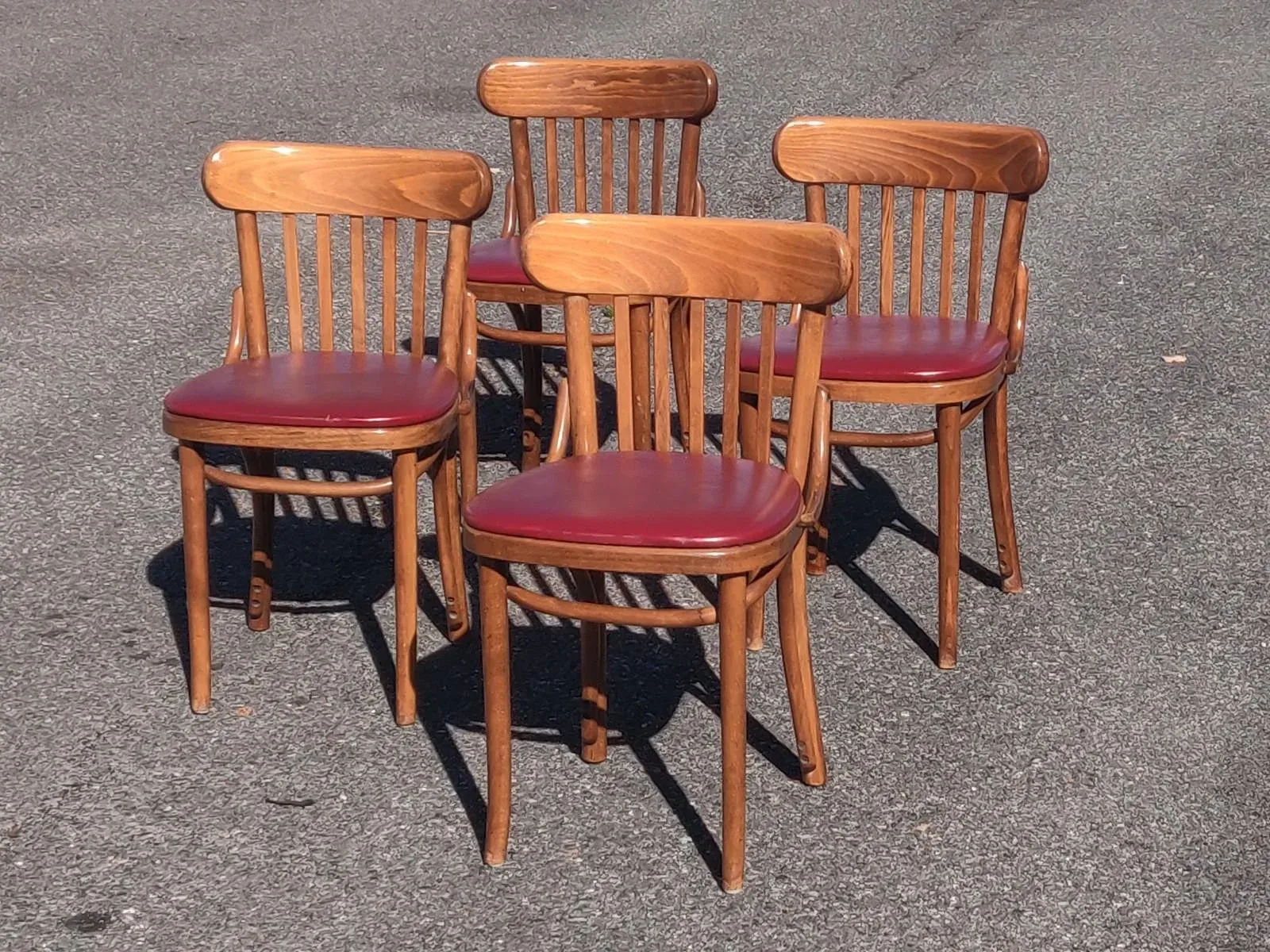 Mid 20th Century Vintage Shelby Williams Bistro Chairs - Set