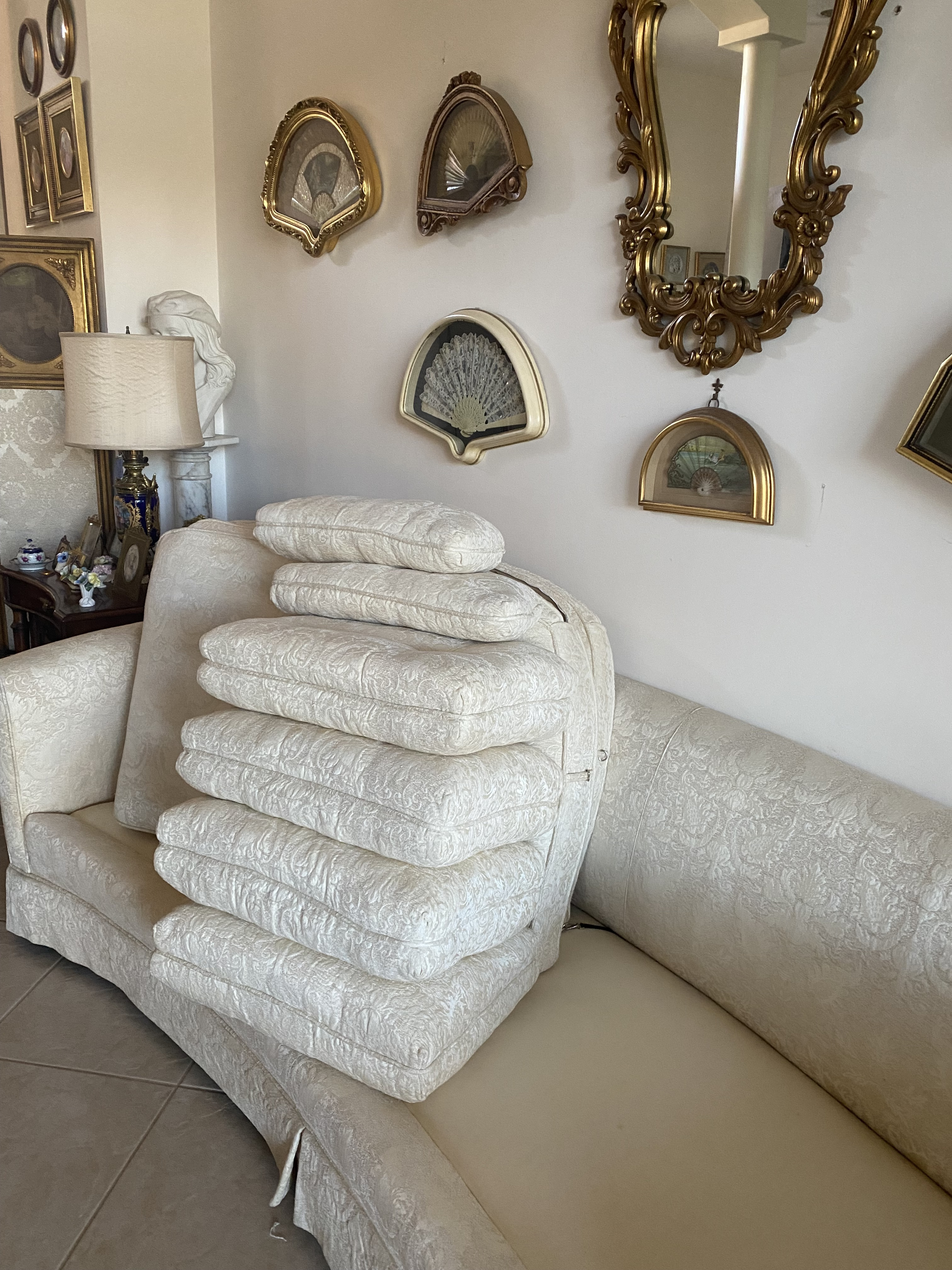 Henredon curved sofa deals