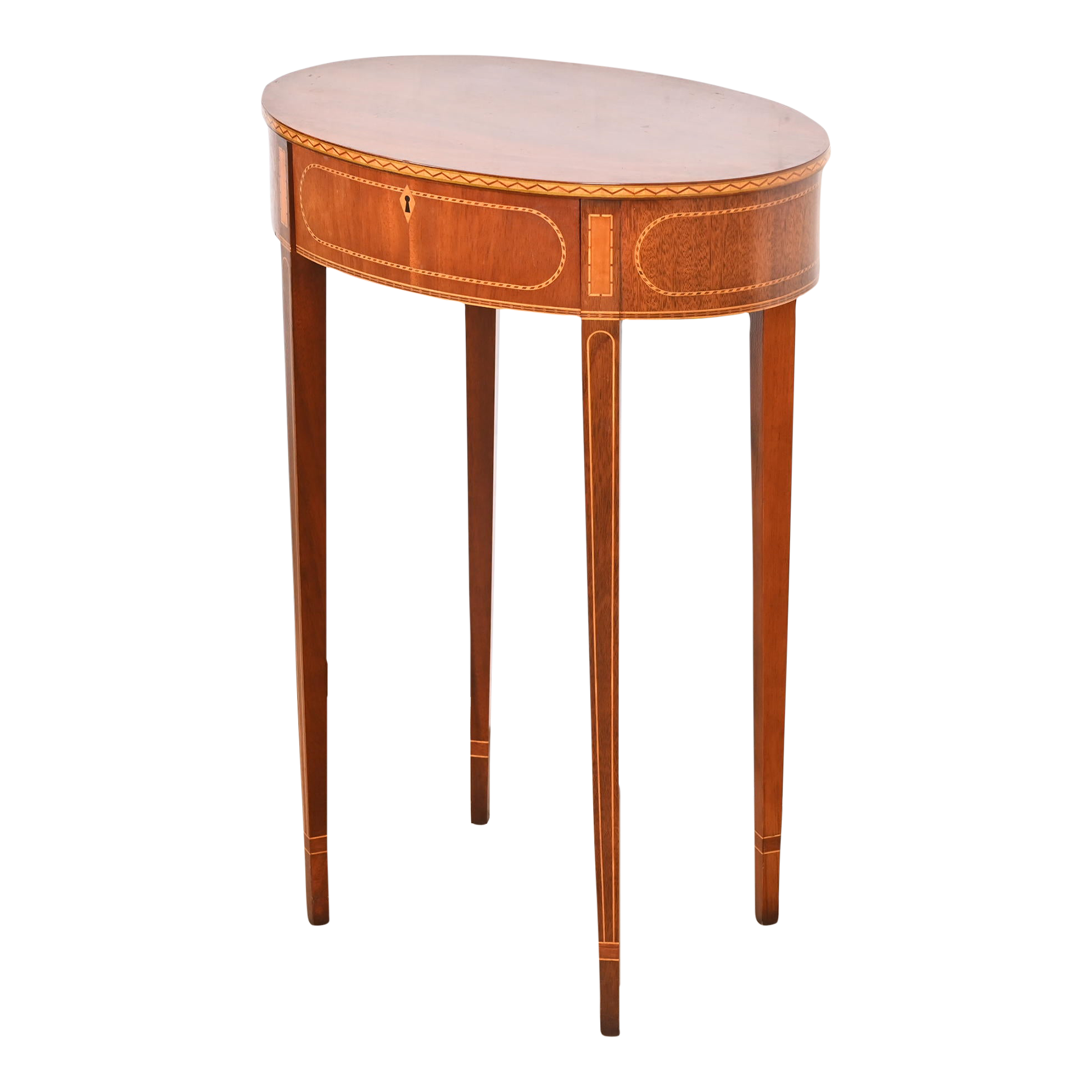 Baker Furniture Colonial Williamsburg Federal Inlaid Mahogany