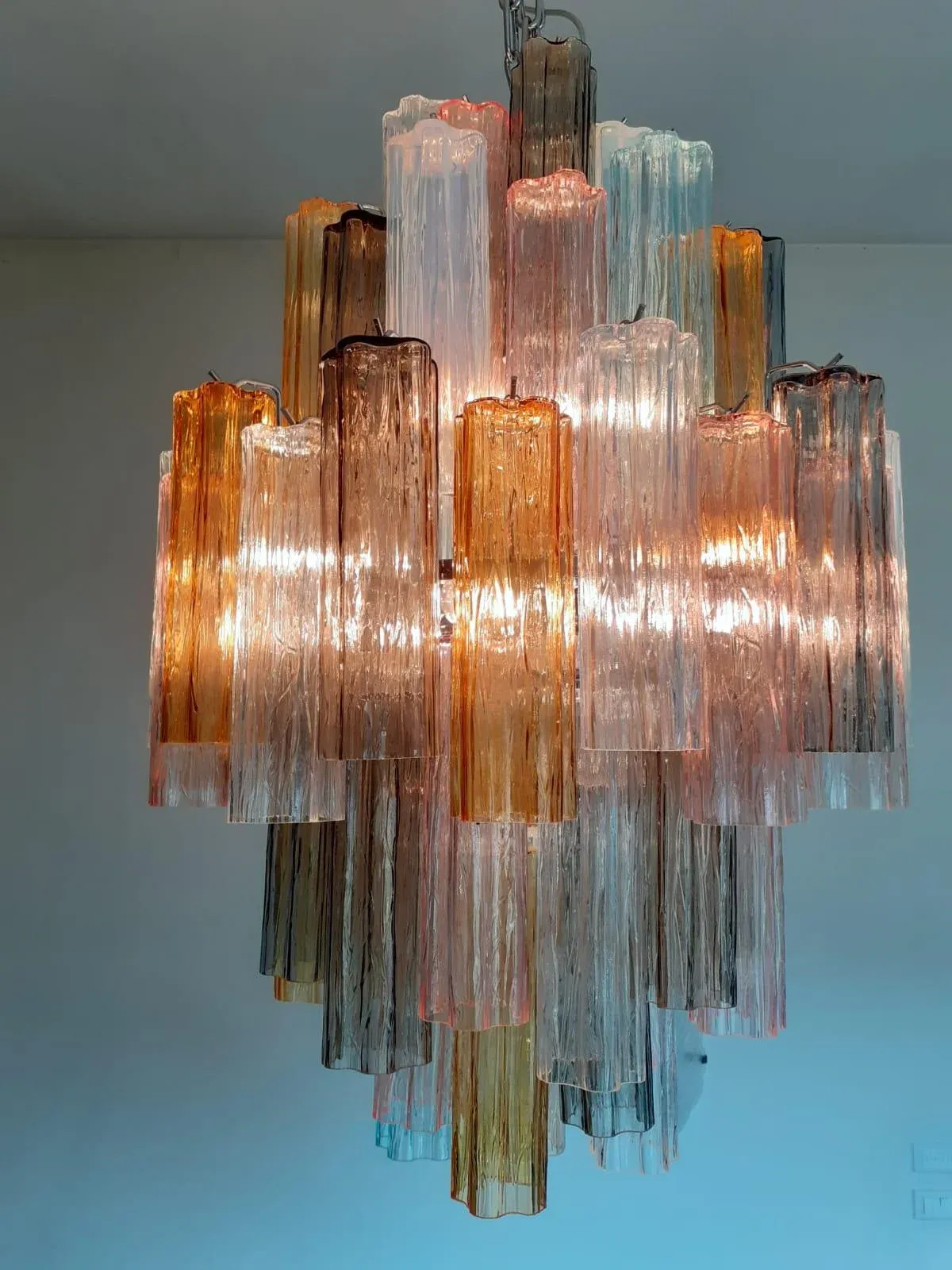 Murano Glass Multicolor Sputnik Chandelier