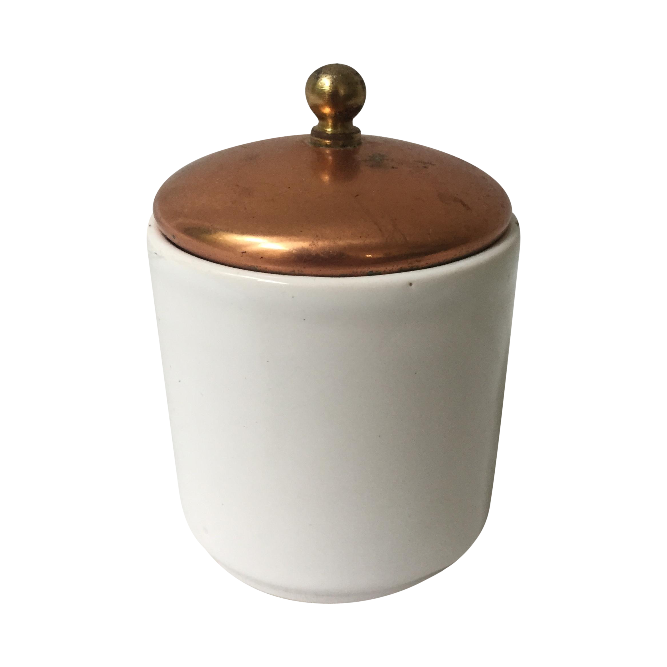 Copper Lidded Kitchen Canister Chairish
