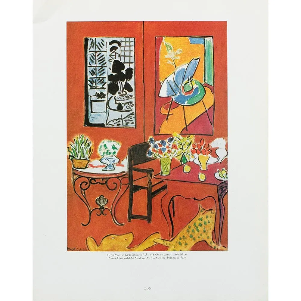 Henri Matisse、INTERIEUR ROUGE、希少高級画集画 Grand intérieur rouge – Henri Matisse – Tokyo Gallery by Musee