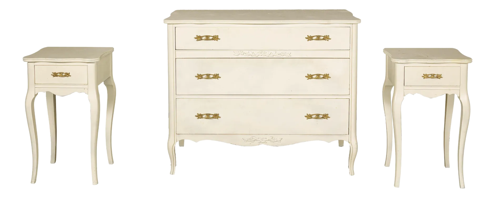 cream dresser and nightstand set 6-Piece Taupe Upholstered Bedroom Set with Dresser, Mirror & Nightstand