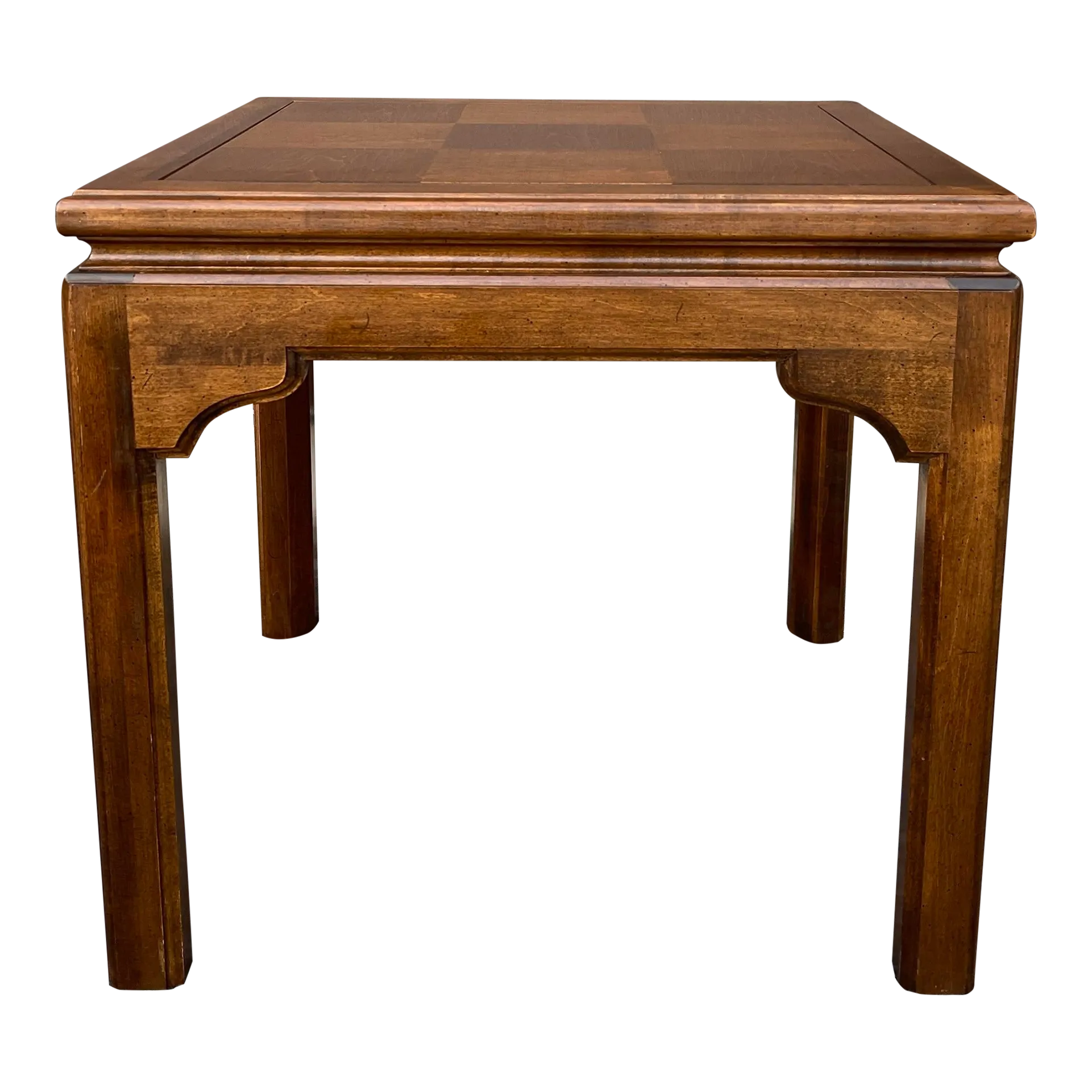 1980s Ethan Allen Classic Manor Chinese Chippendale Parquet