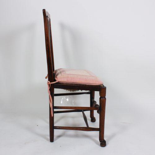 English Country Chippendale Side Chairs A Pair