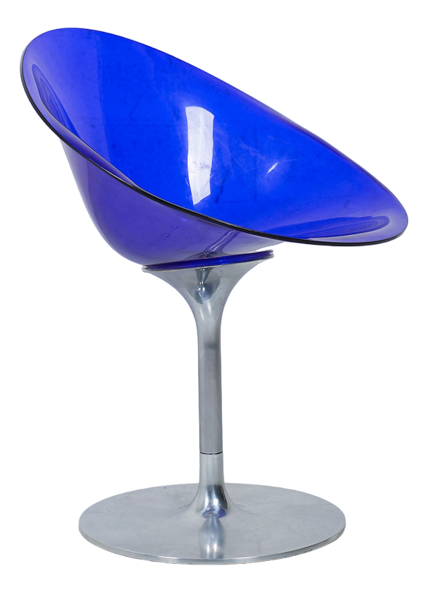 Kartell エロエス チェア ブルー Philippe Starck カルテル エロエス チェア フィリップ・スタルク 回転式