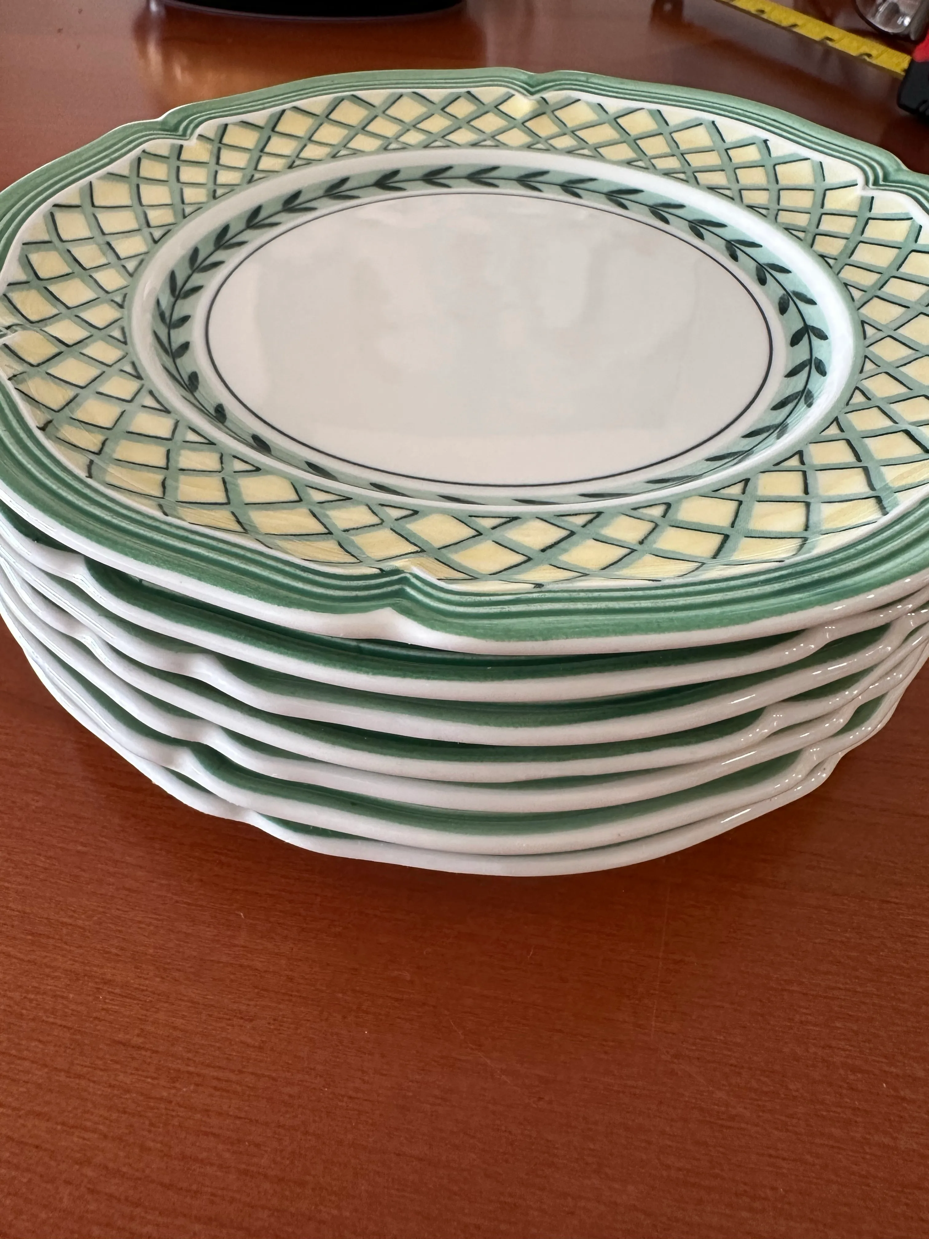 1990s Villeroy and Boch “French Garden Orange” Bread and Breakfast