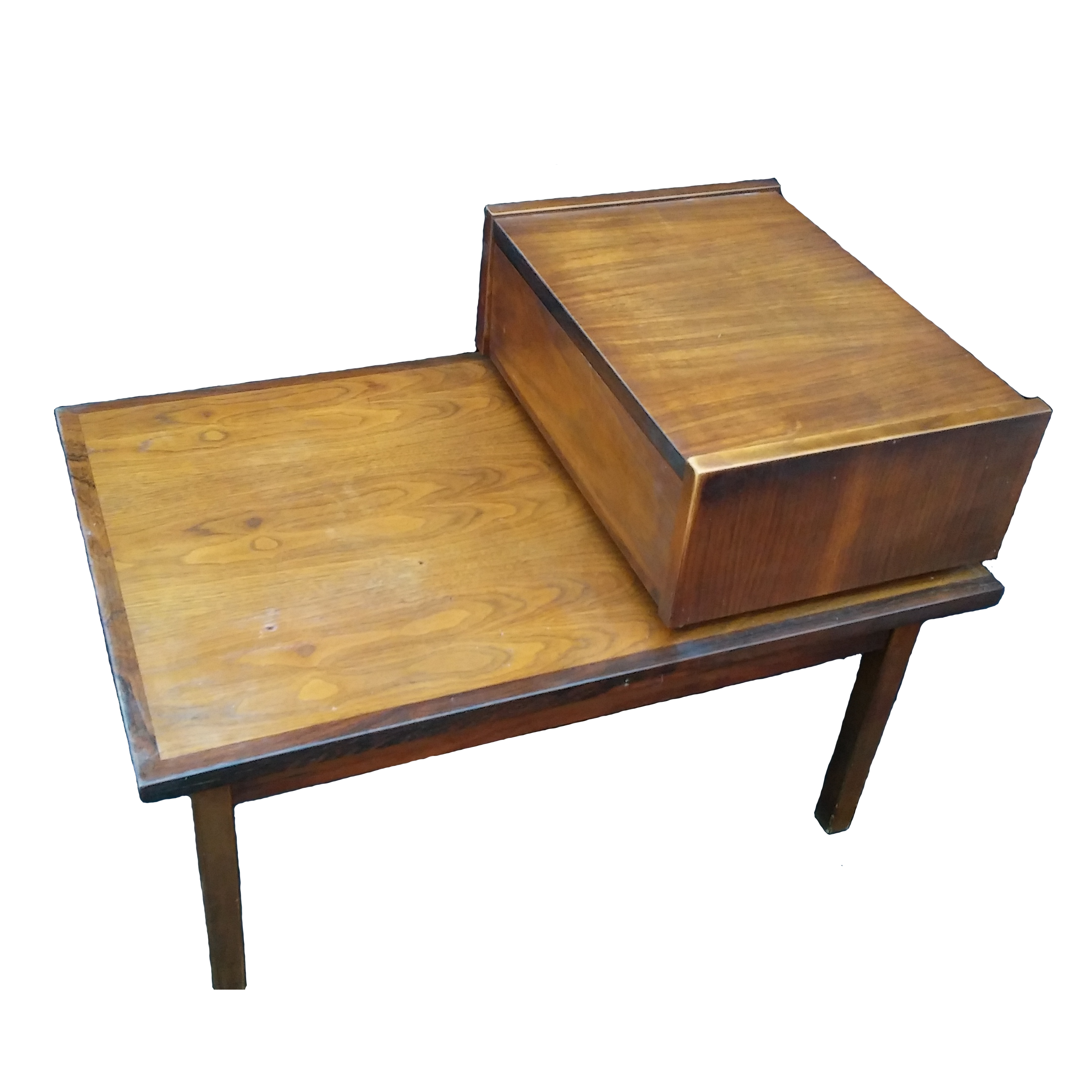 Stanley Mid Century Modern Tiered Side Table Chairish