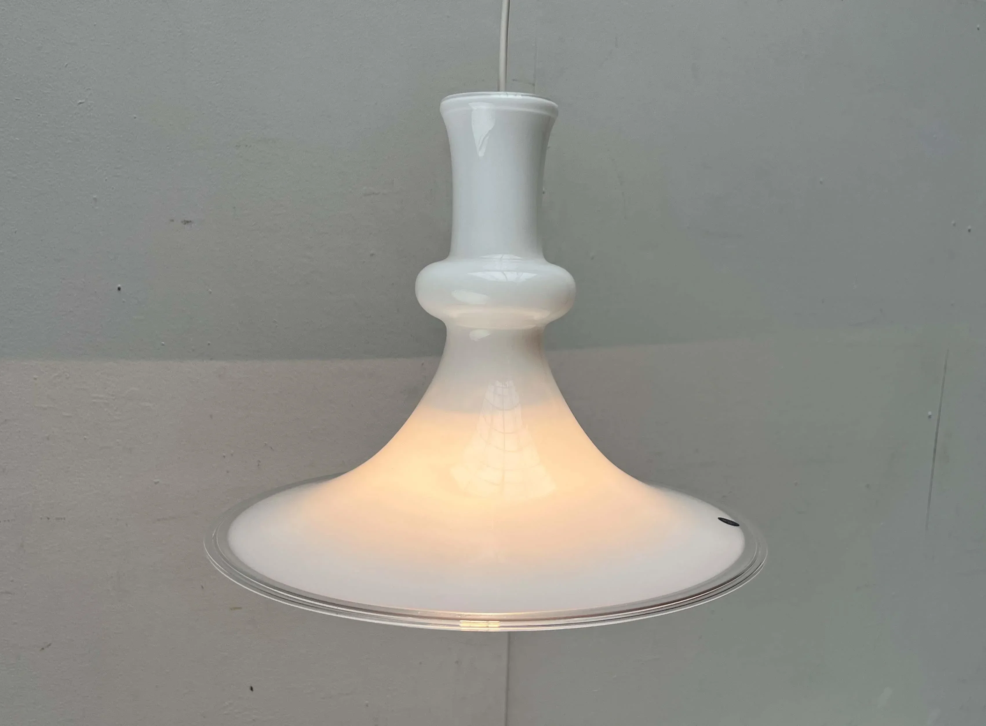 Vintage Danish Etude Glass Pendant Lamp by Michael Bang for Royal