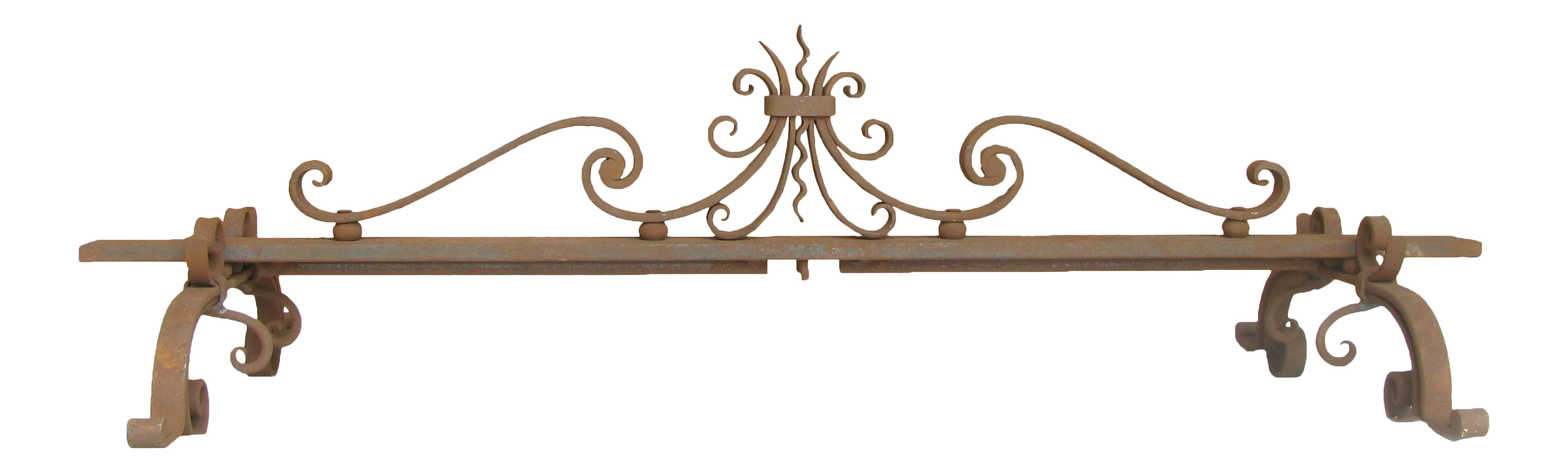 Custom French Iron Fireplace Fender Chairish