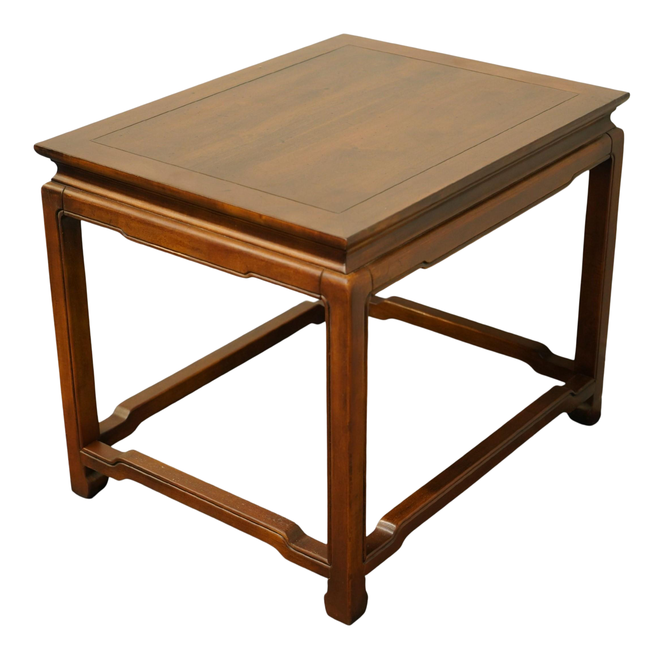 Henredon Furniture Solid Mahogany Asian Modern 21" Accent End Table