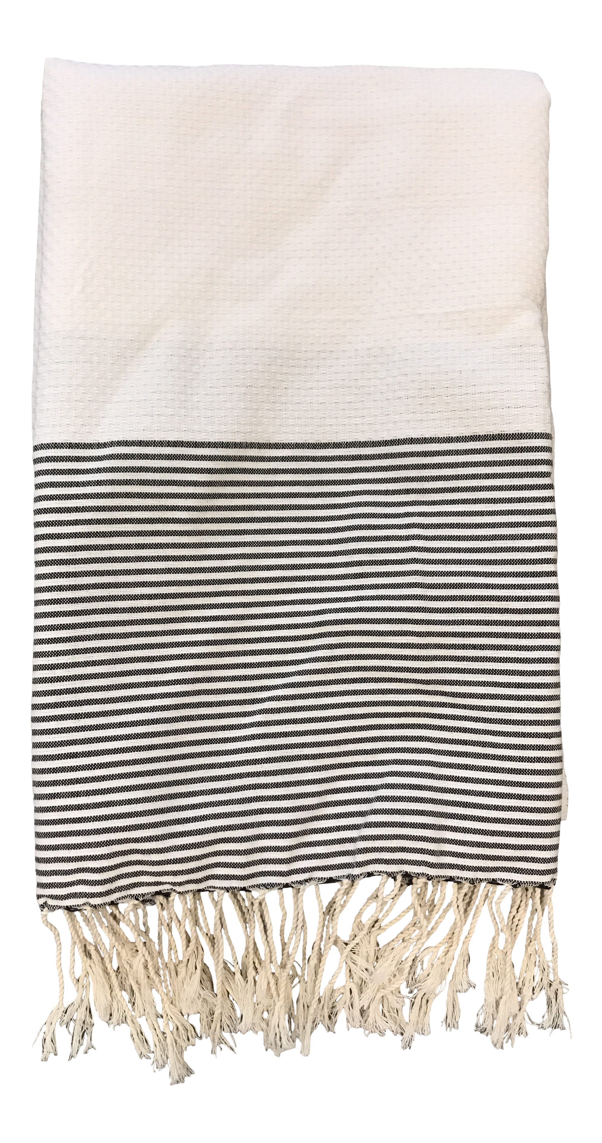 3 Piece Turkish Towel Set for Bathroom, 1 Bath Towel, 2 Hand Towels, Off  White Cotton Bath Towels with Black Stripes,Turkish Peshtemal Towel and Hand  Towels with Fringe