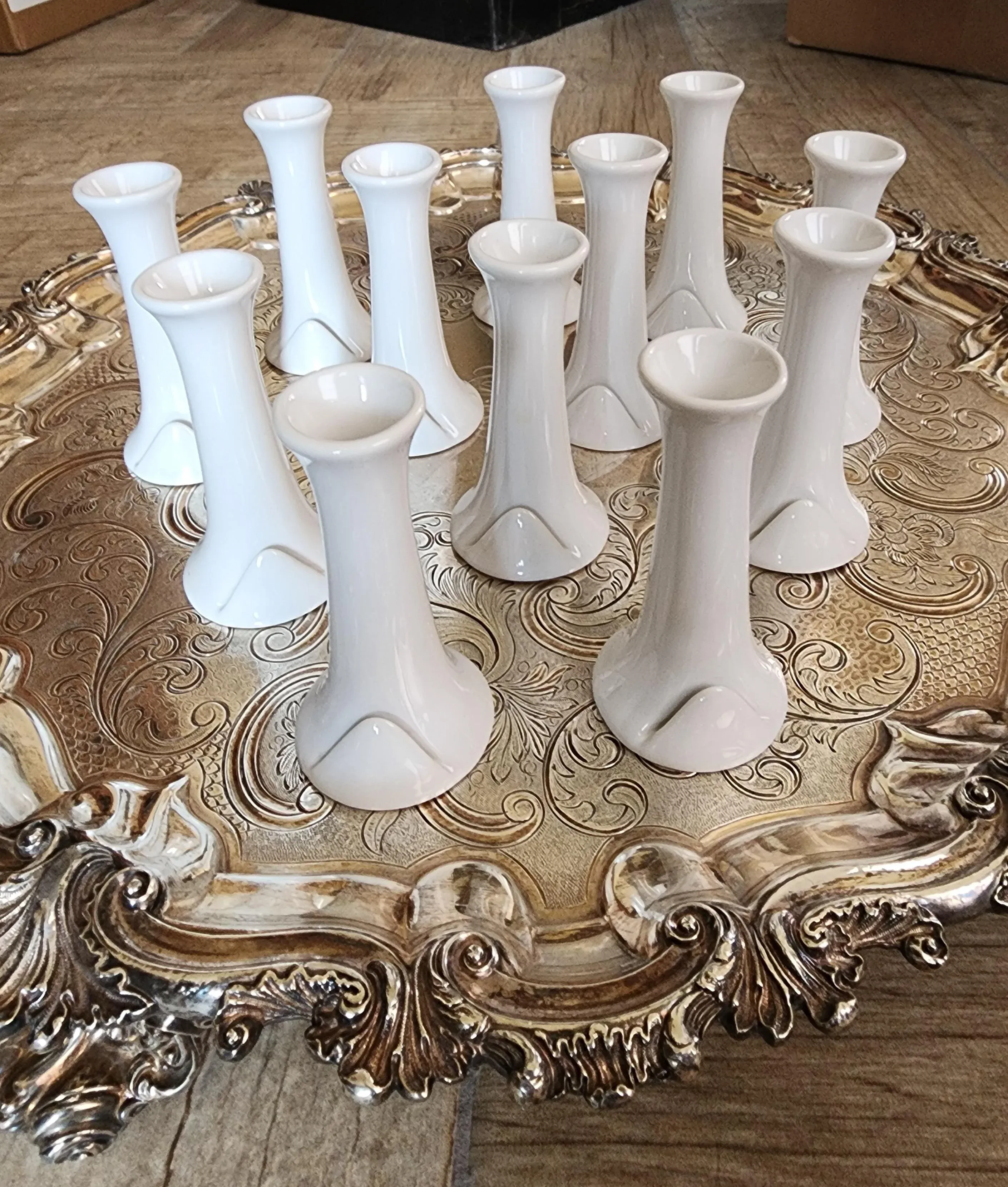 Bud Vase Place Card Holders Twelve