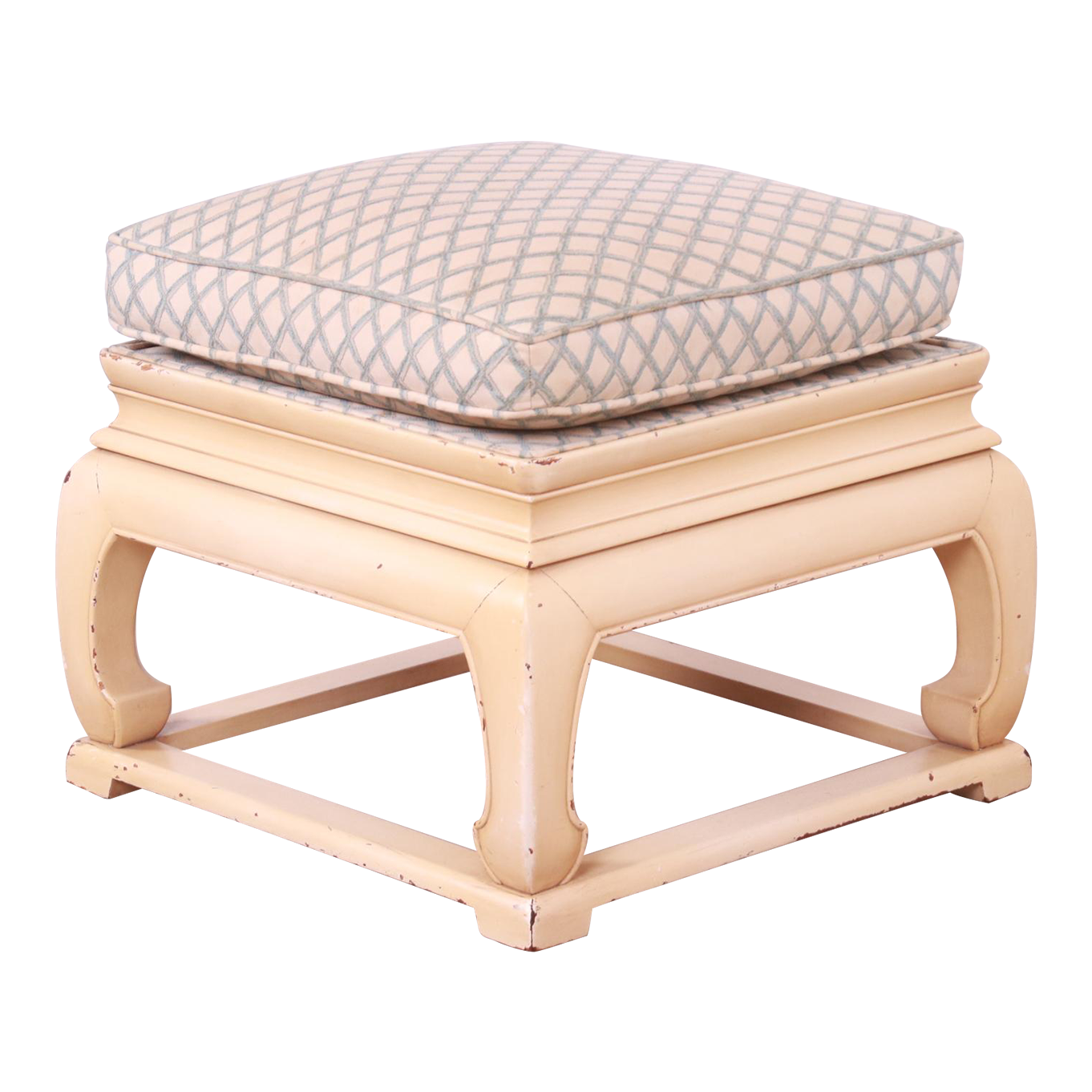 Michael Taylor for Baker Far East Collection Chinoiserie Stool or