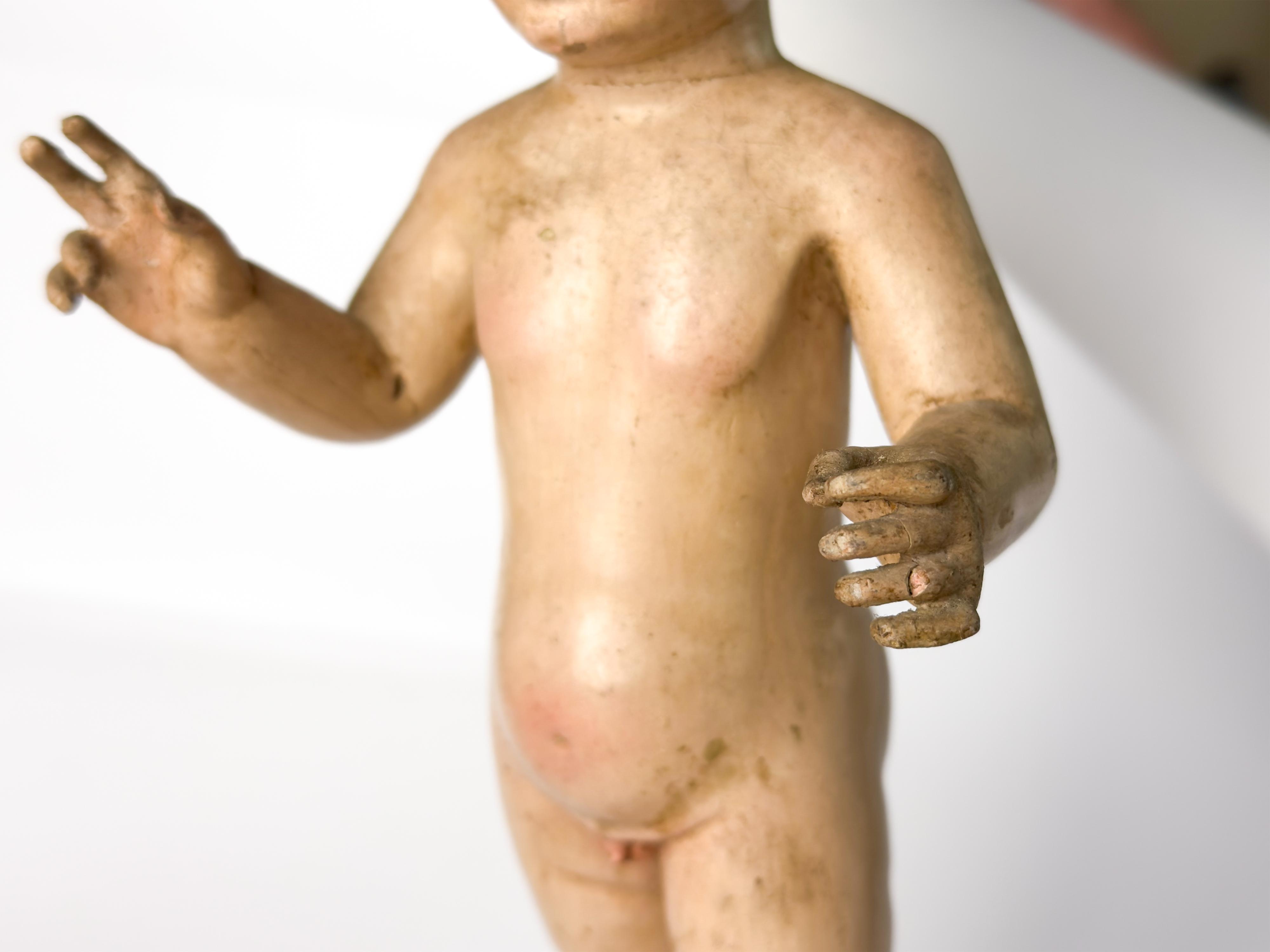 Flemish Mechelen Artist, Jesus Sculpture, 17th Century, Wood
