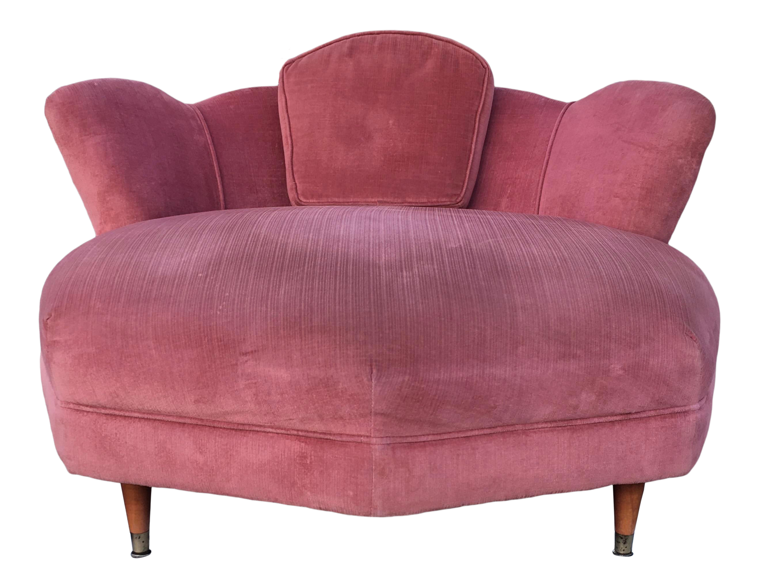 Milo Baughman Style Geometric Chaise Lounge Chairish