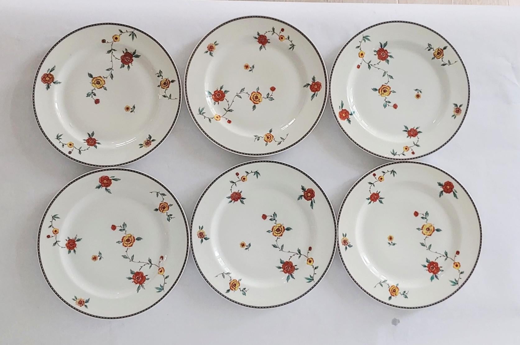 Haviland Limoges 花柄葉型皿 6枚セット Haviland Limoges 花柄葉型皿 6枚セット - メルカリ
