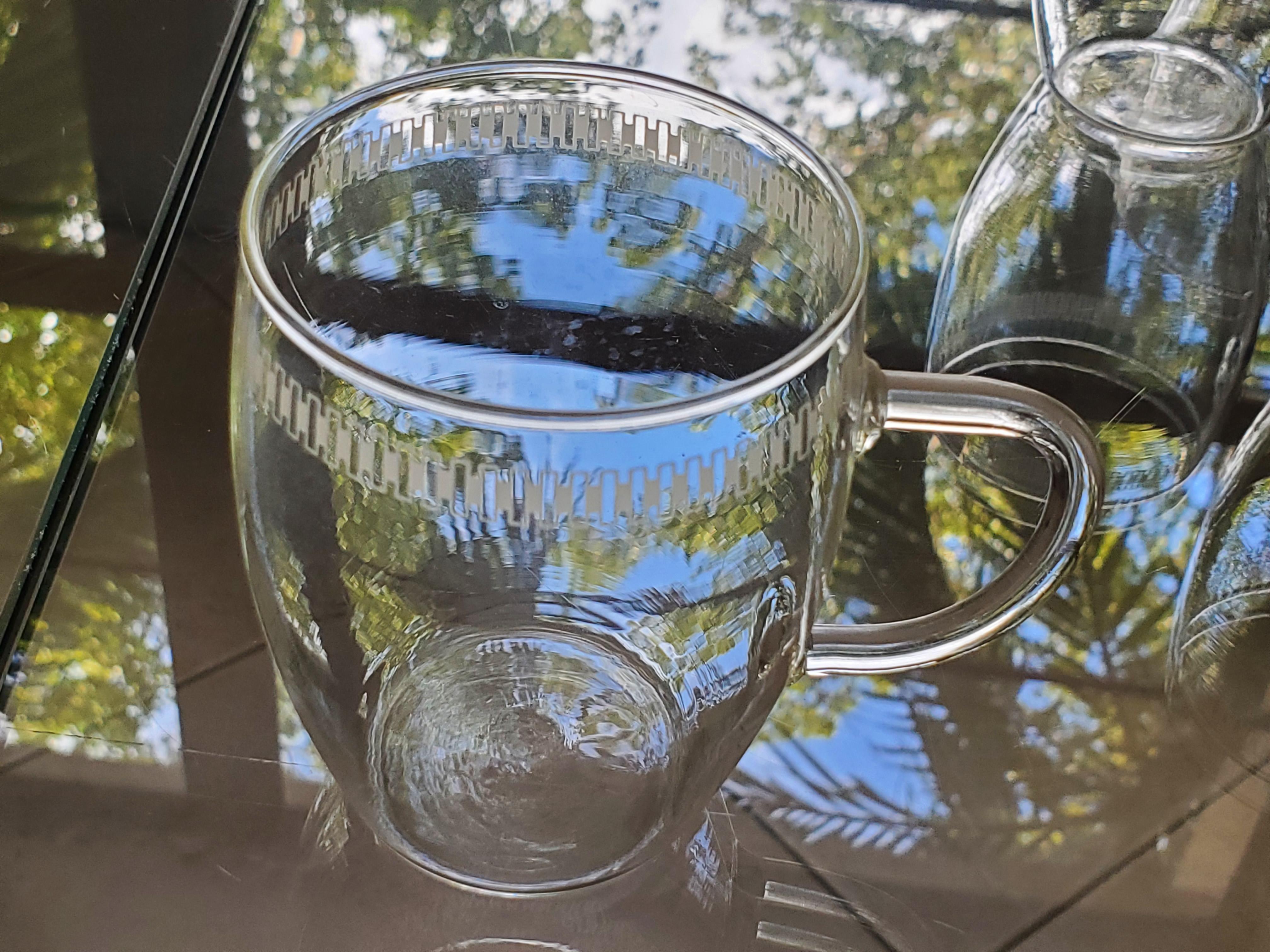 1960s Rare- 10 Vintage Schott Mainz Jena Glass Clear Delicate Coffee/ Tea  Cups