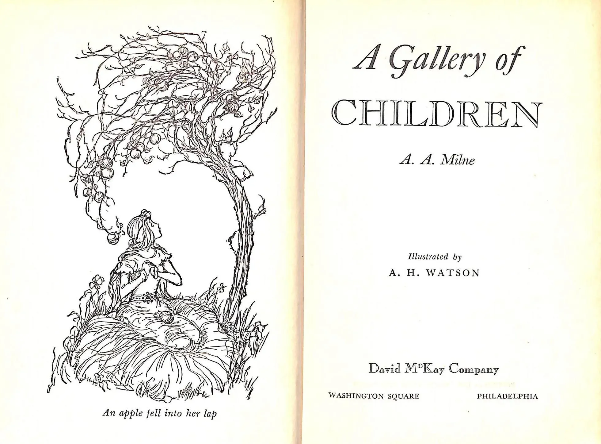 A GALLERY OF CHILDREN A. A. Milne 洋書　絵本 A Gallery of Children: A Reproduction of the Milne Classic: Milne