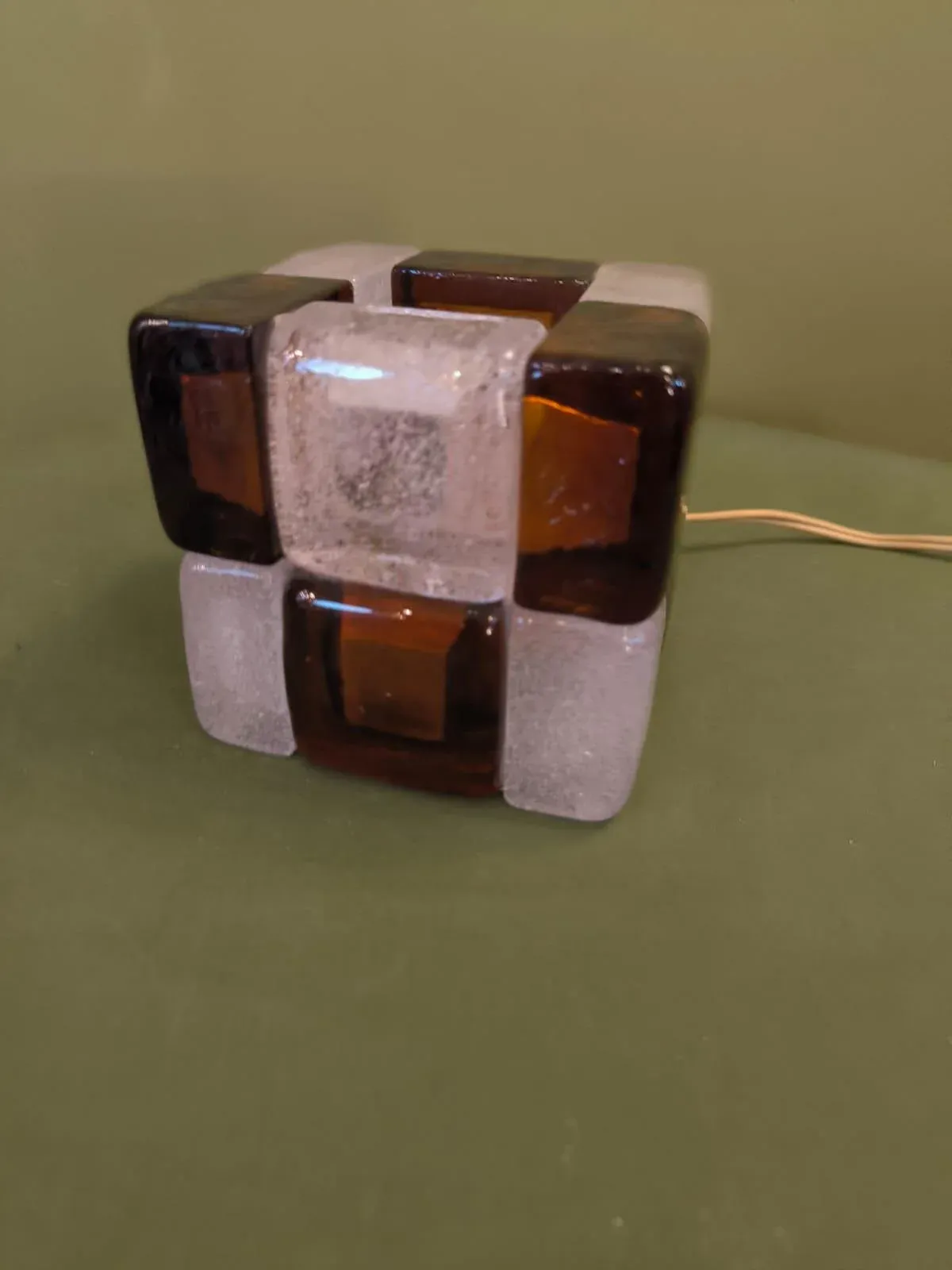 Cube Table Lamp from Poliarte, 1970s main image 2