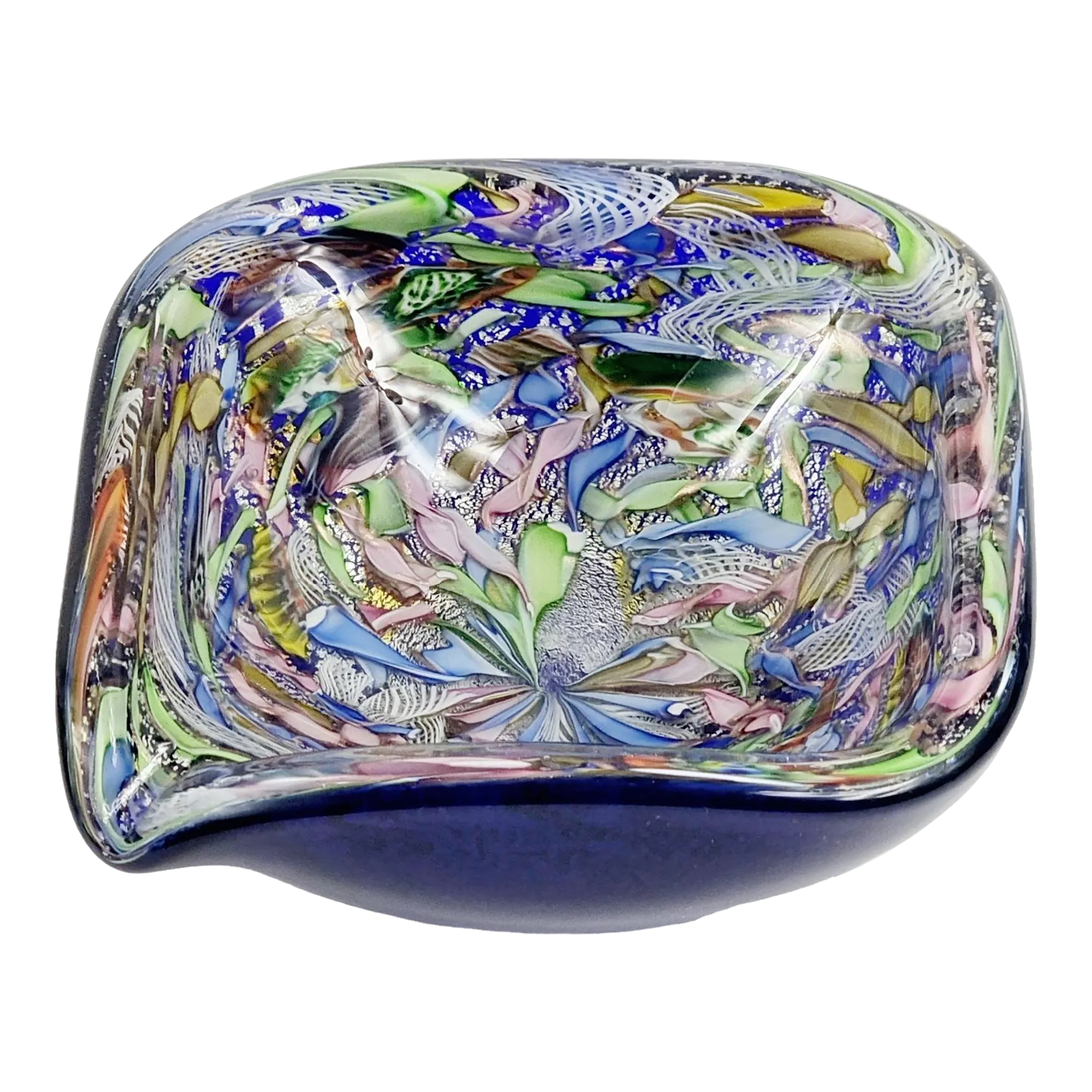 Large Murano Tutti Frutti Art Glass Bowl by Dino Martens for AvEM