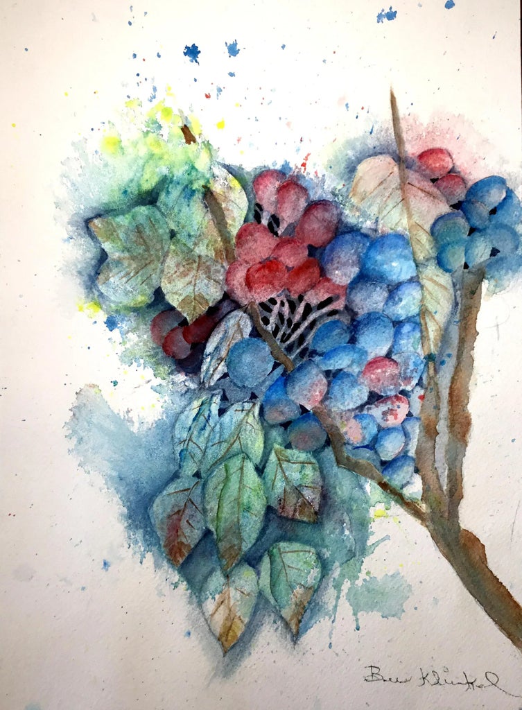 Grapes Painting Abstract