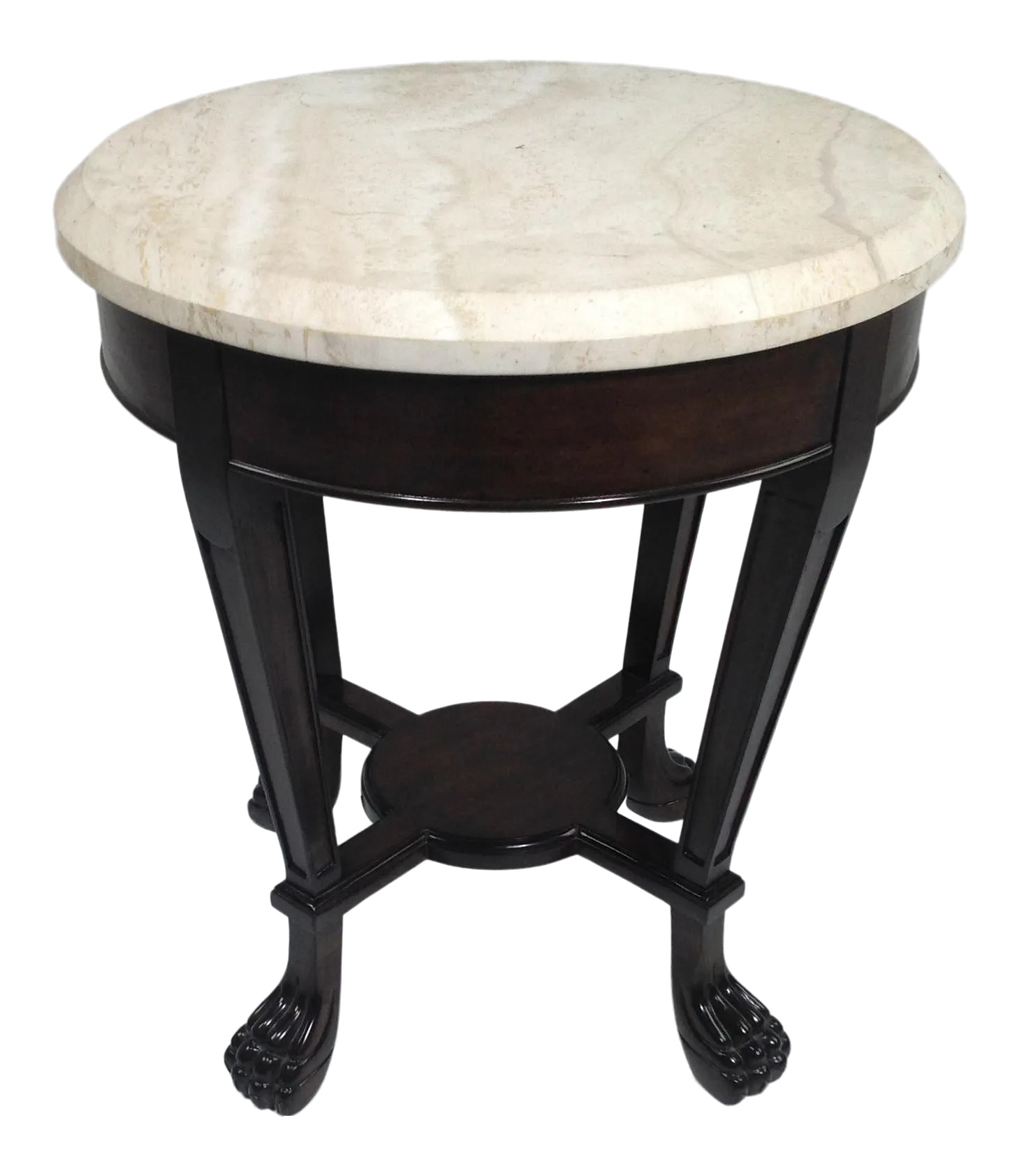 Tuscan Style Travertine Top Side Table Chairish