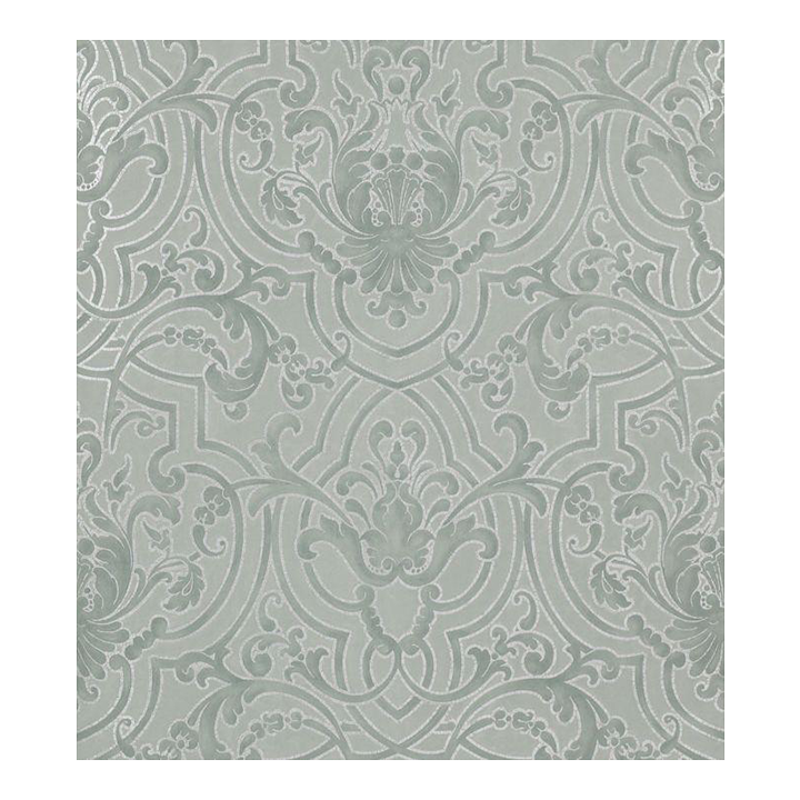 Fretwork Wallpaper - Blue | Chairish