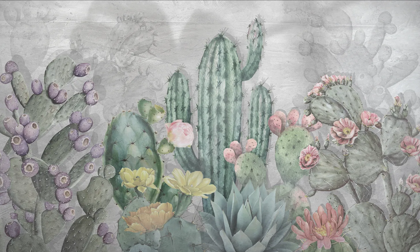 14 Cactus Wallcovering by Roberto Miniati for Officinarkitettura