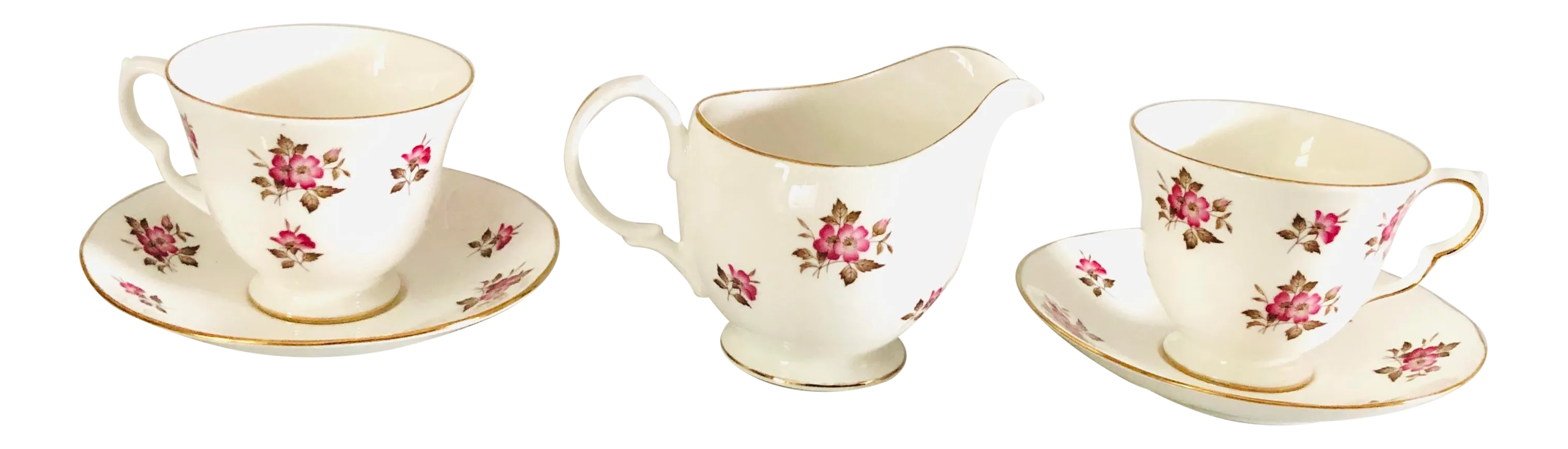 Vintage Queen Anne Bone China Tea Set 5 Pcs Chairish