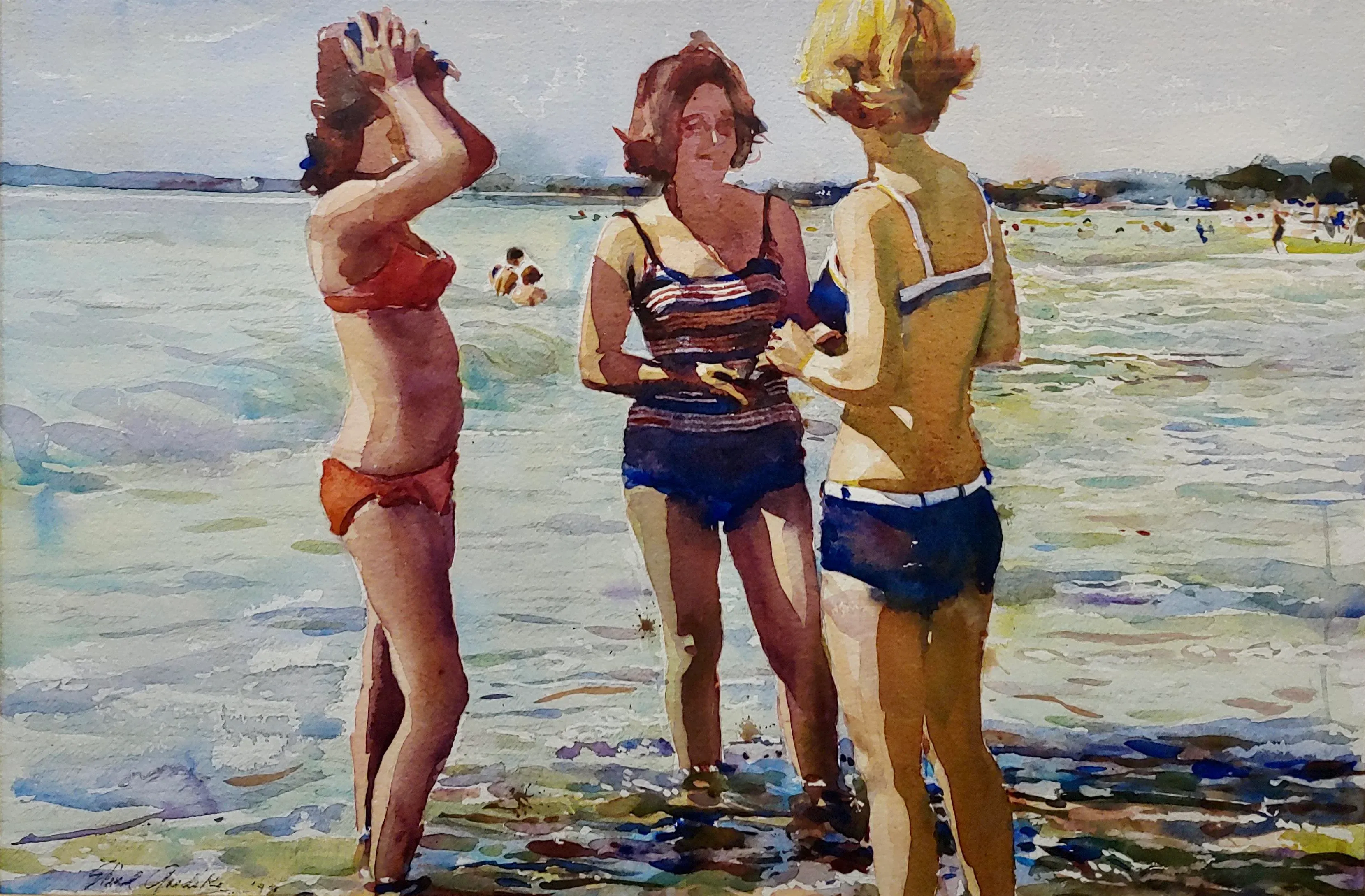 Shirl Herbert Goedike -Girls at the Beach in Summer 1999