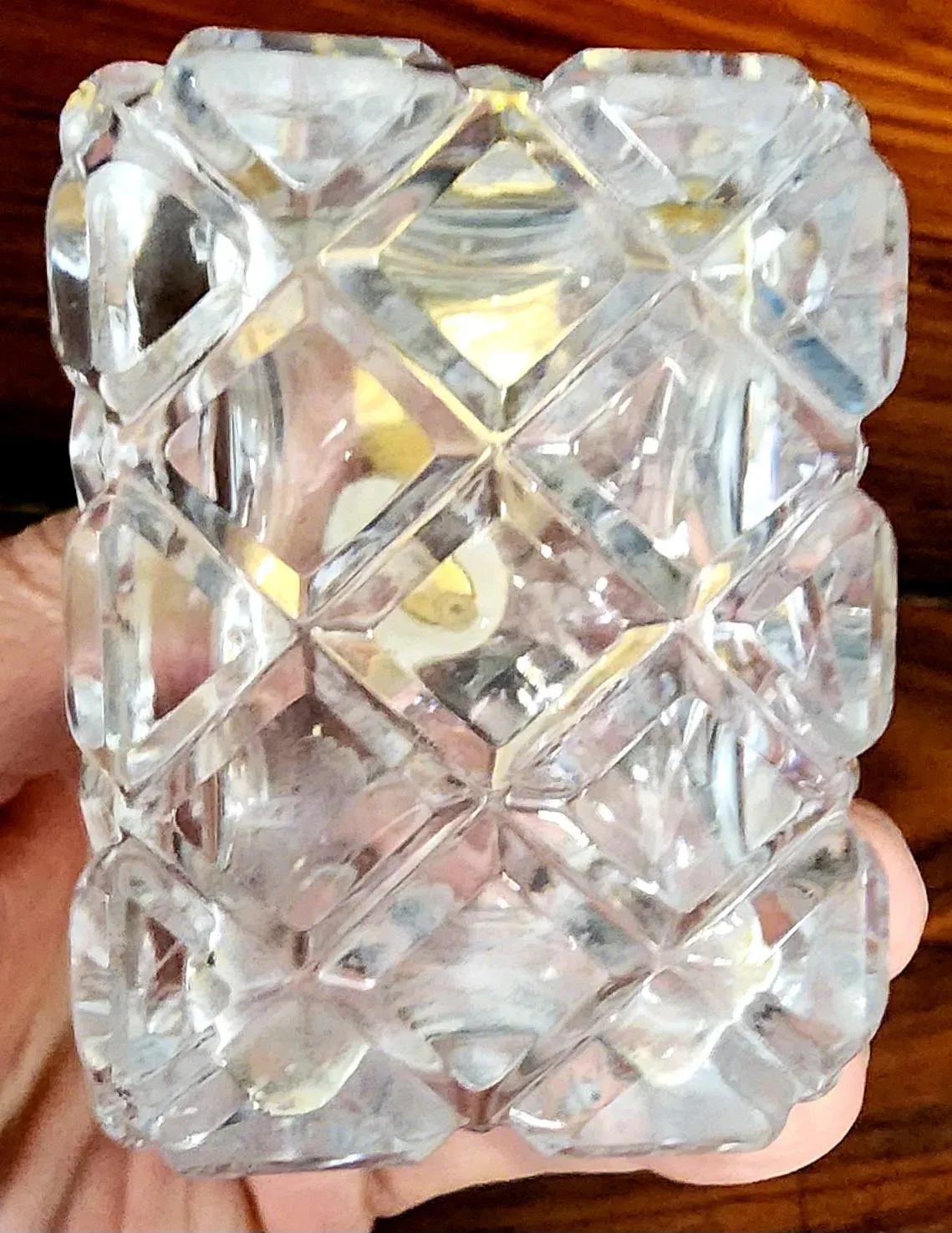 Marcel Franck Vintage Fine Deep Cut Crystal Perfume Bottle