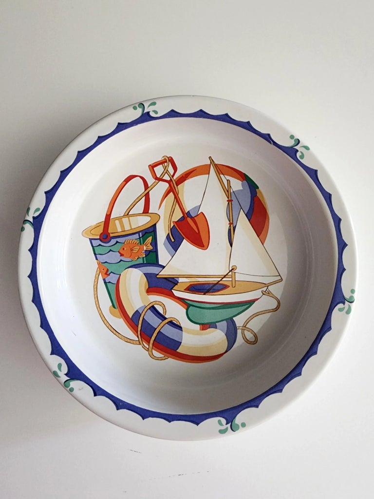 1990s Tiffany & Co. Seashore Childs Dinnerware Set- 3 Pieces