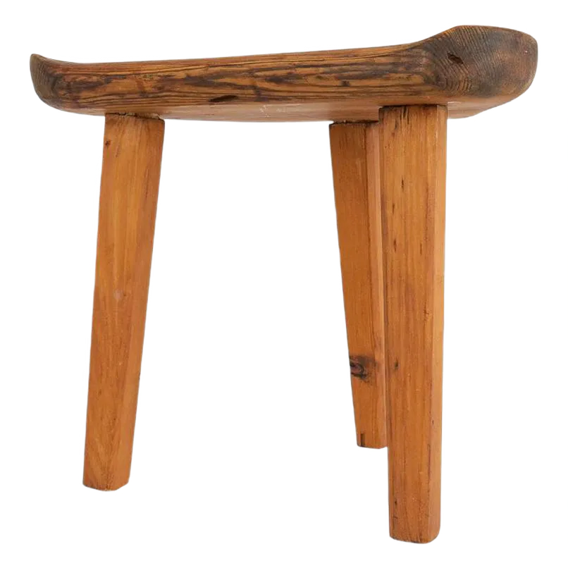 Swedish Stool in Pine, 1960s