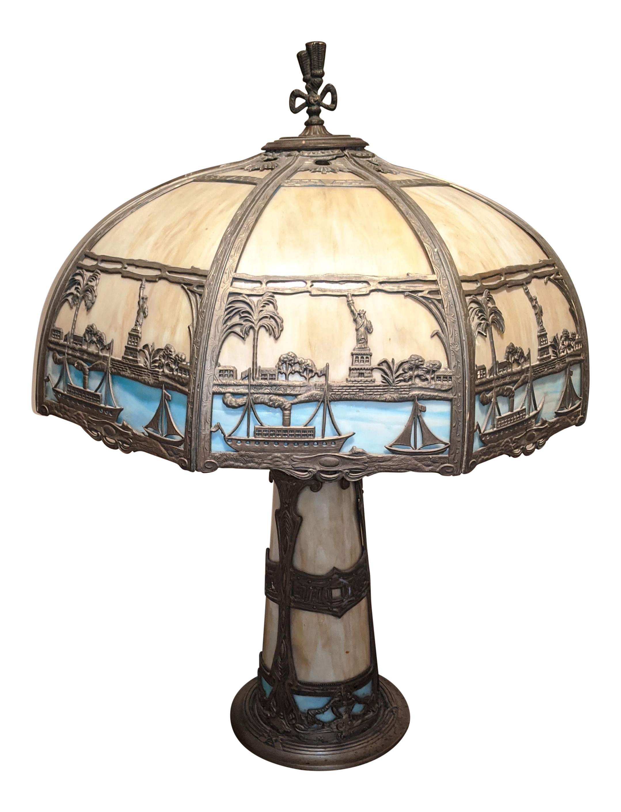 Slag glass lamps deals